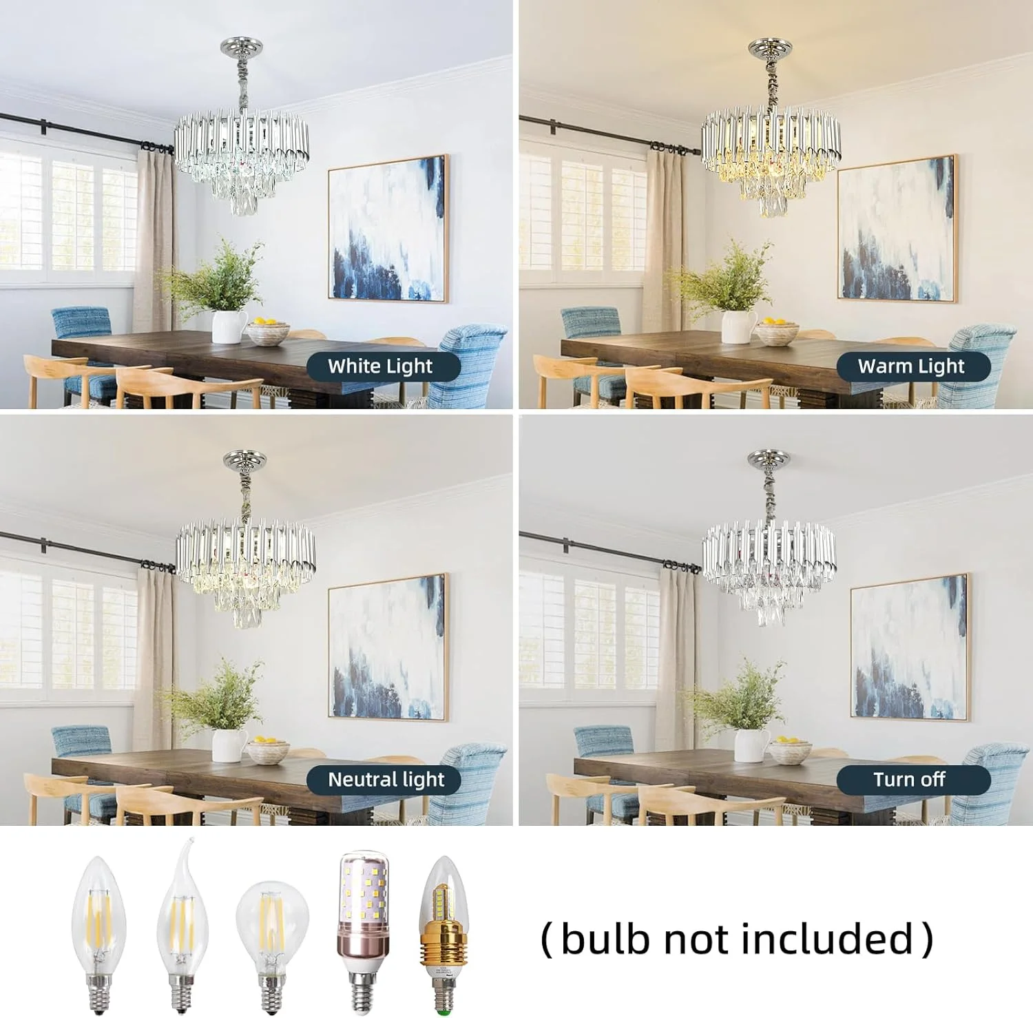 لوسترهای کریستالی مدرن HUA QIANG WANG، لوستر کرومی 16 اینچی، چراغ آویز کریستالی گرد، چراغ های سقفی لوستر مدرن 3 طبقه برای اتاق غذاخوری، اتاق نشیمن، اتاق خواب، راهرو (400 میلی متر) لوسترهای کریستالی مدرن HUA QIANG WANG، لوستر کرومی 16 اینچی، چراغ آویز کریستالی گرد، چراغ های سقفی لوستر مدرن 3 طبقه برای اتاق غذاخوری، اتاق نشیمن، اتاق خواب، راهرو (400 میلی متر)