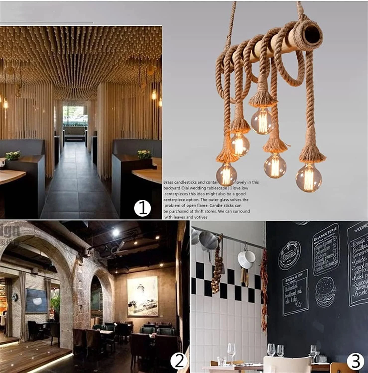 لوستر طنابی کنفی 6 شاخه طرح قدیمی HUA QIANG WANG، روشنایی آویز روستیک، لامپ آویز بامبو صنعتی، چراغ سقفی وینتیج مناسب اتاق نشیمن، اتاق غذاخوری، اتاق خواب و جزیره آشپزخانه لوستر طنابی کنفی 6 شاخه طرح قدیمی HUA QIANG WANG، روشنایی آویز روستیک، لامپ آویز بامبو صنعتی، چراغ سقفی وینتیج مناسب اتاق نشیمن، اتاق غذاخوری، اتاق خواب و جزیره آشپزخانه