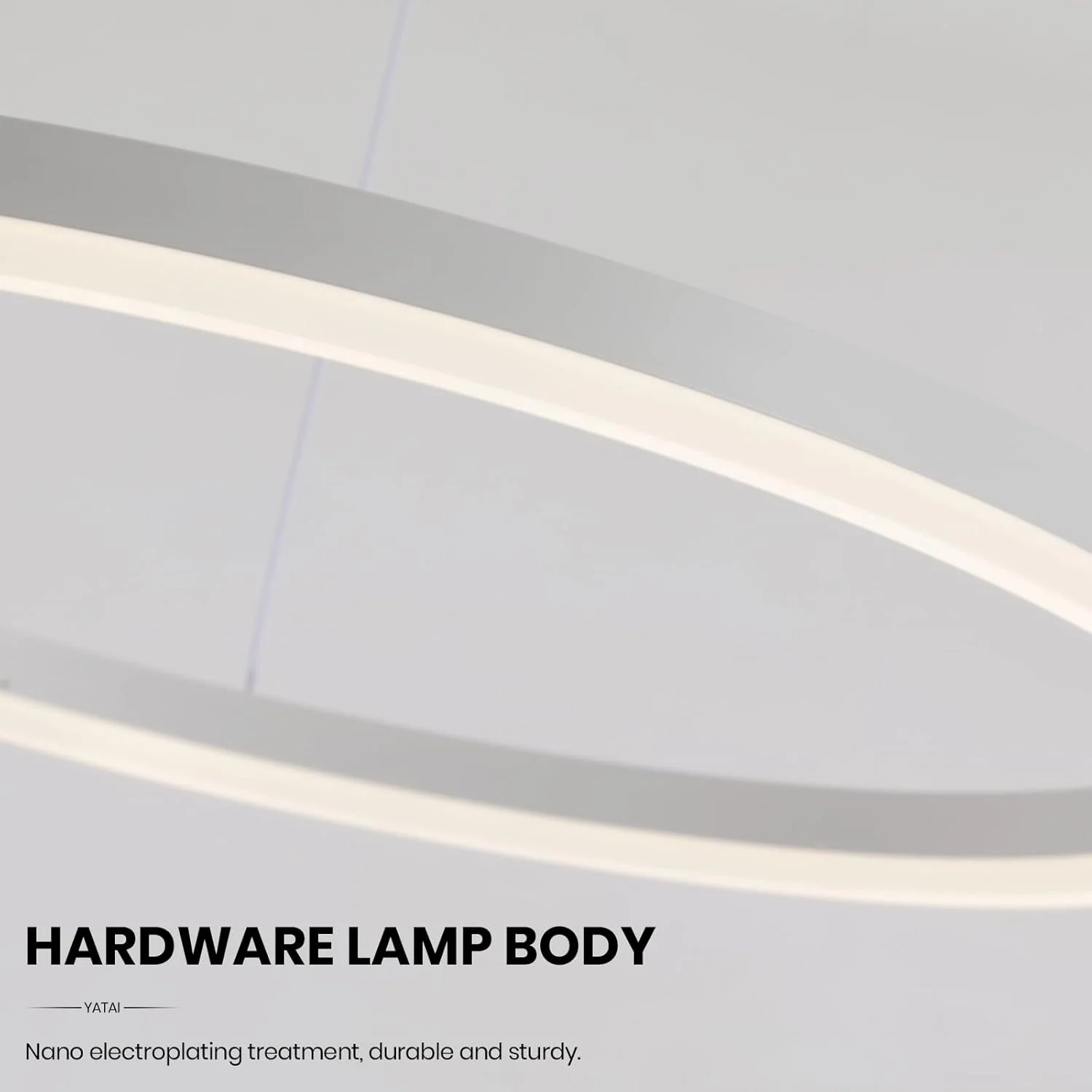 لوستر LED تک حلقه ای سفید YATAI، نور کم نور قابل تنظیم 34 وات، 3000K-6000K، چراغ سقفی مدرن با کنترل از راه دور برای اتاق غذاخوری، اتاق نشیمن، اتاق خواب، 60 سانتی متر لوستر LED تک حلقه ای سفید YATAI، نور کم نور قابل تنظیم 34 وات، 3000K-6000K، چراغ سقفی مدرن با کنترل از راه دور برای اتاق غذاخوری، اتاق نشیمن، اتاق خواب، 60 سانتی متر