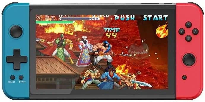 کنسول بازی دستی رترو Neo Classic X70 HD با حافظه 64 گیگابایت، صفحه نمایش 7 اینچی FC Arcade با بیش از 6000 بازی داخلی
