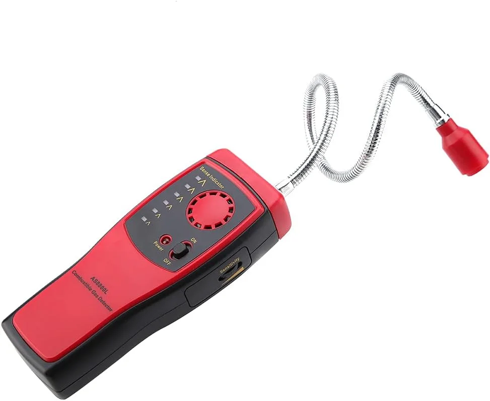 دتکتور گاز قابل اشتعال قابل حمل Domary SMART SENSOR AS8800L با آلارم صوتی و نوری، تستر گاز برای امنیت خانه و کارگاه