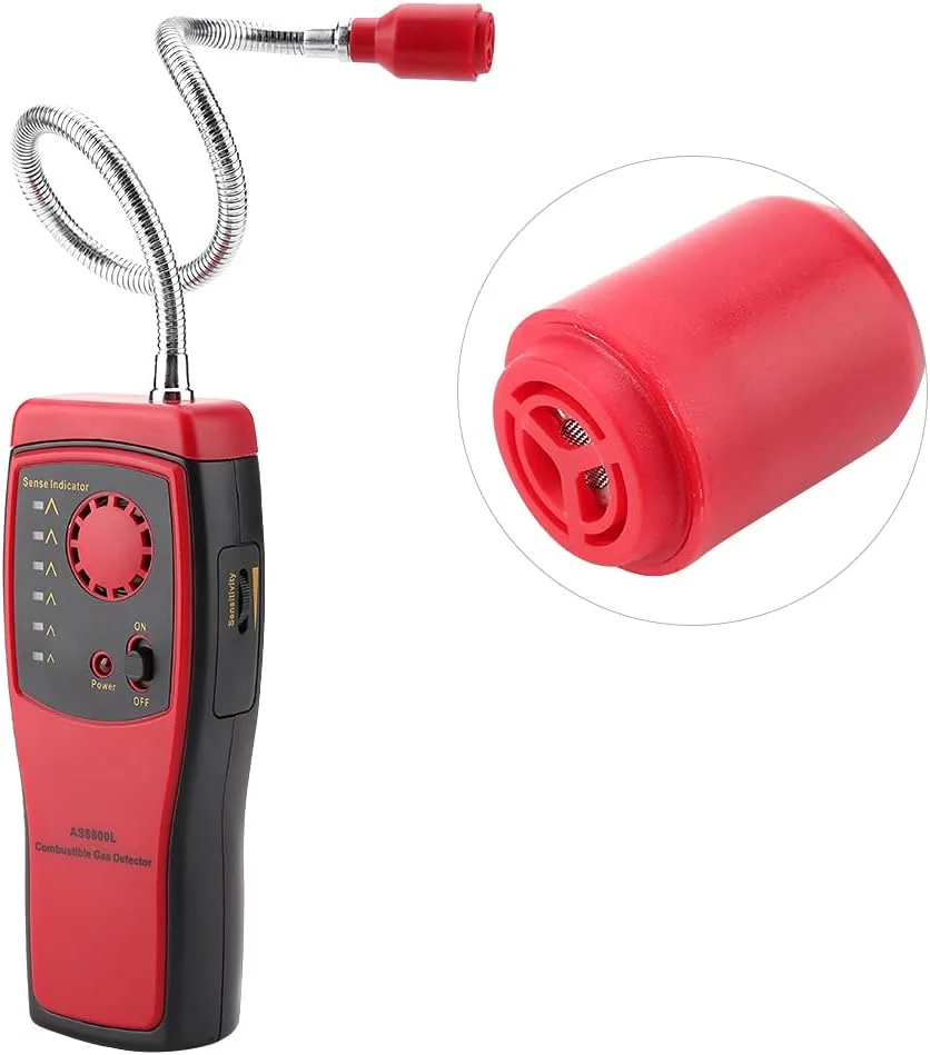 دتکتور گاز قابل اشتعال قابل حمل Domary SMART SENSOR AS8800L با آلارم صوتی و نوری، تستر گاز برای امنیت خانه و کارگاه دتکتور گاز قابل اشتعال قابل حمل Domary SMART SENSOR AS8800L با آلارم صوتی و نوری، تستر گاز برای امنیت خانه و کارگاه