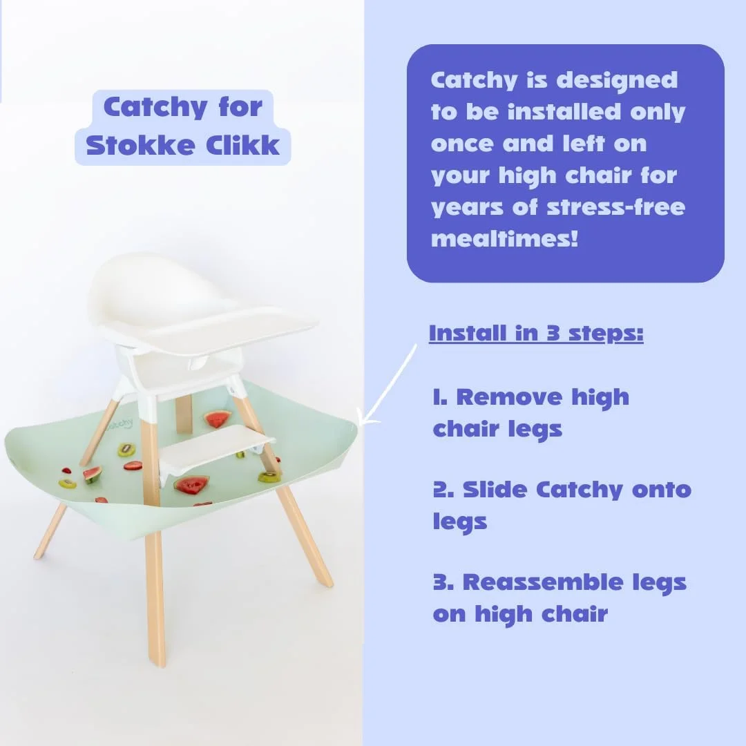 CATCHY - گیرنده غذا - سازگار با صندلی غذای Stokke Clikk + 11 صندلی غذای دیگر - صندلی غذا جداگانه فروخته می شود - گیرنده غذا و کثیفی کودک و نوپا - با الهام از پارچه کتانی ممتاز - لوازم جانبی زیر صندلی غذا CATCHY - گیرنده غذا - سازگار با صندلی غذای Stokke Clikk + 11 صندلی غذای دیگر - صندلی غذا جداگانه فروخته می شود - گیرنده غذا و کثیفی کودک و نوپا - با الهام از پارچه کتانی ممتاز - لوازم جانبی زیر صندلی غذا