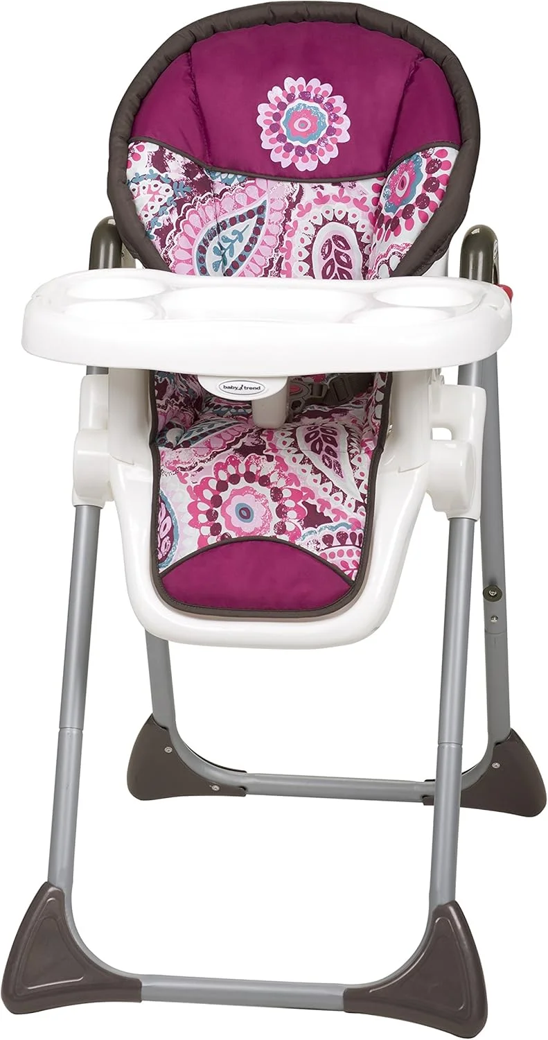 صندلی غذای کودک Baby Trend مدل Sit Right با طرح Paisley، بنفش
