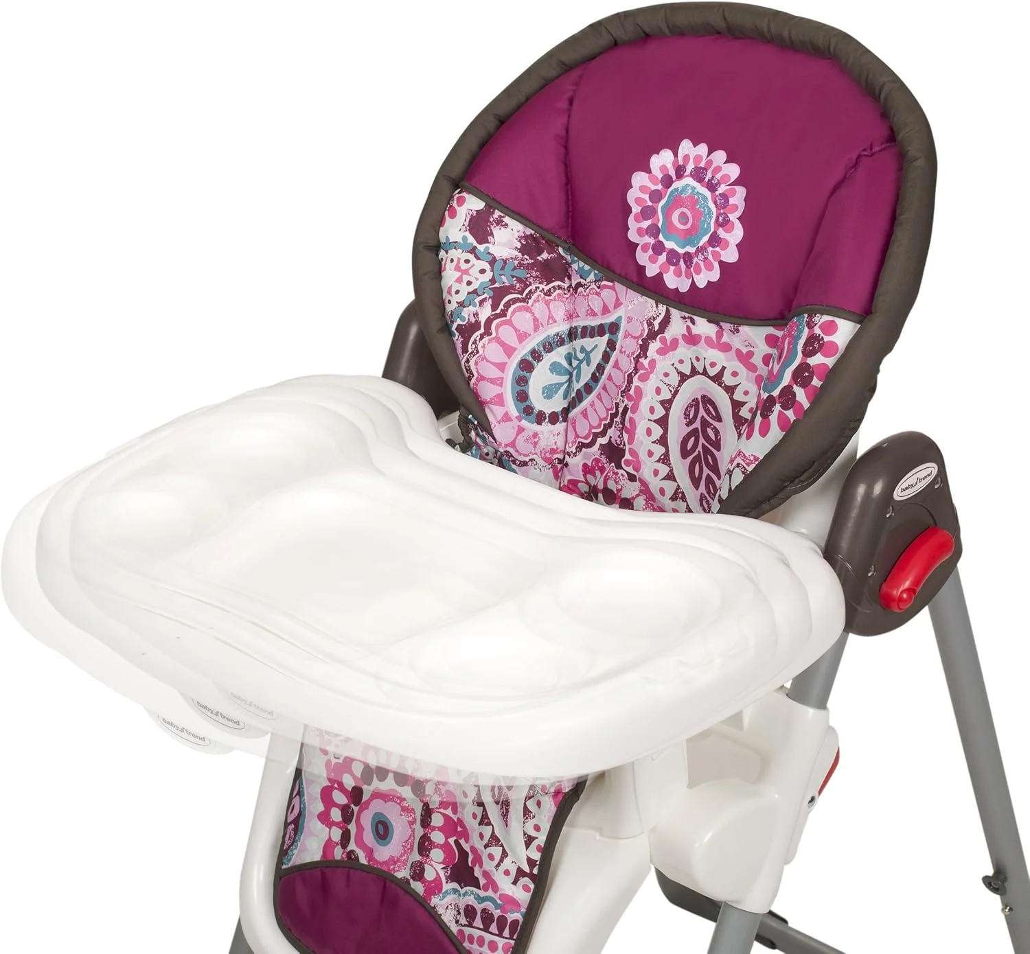 صندلی غذای کودک Baby Trend مدل Sit Right با طرح Paisley، بنفش صندلی غذای کودک Baby Trend مدل Sit Right با طرح Paisley، بنفش
