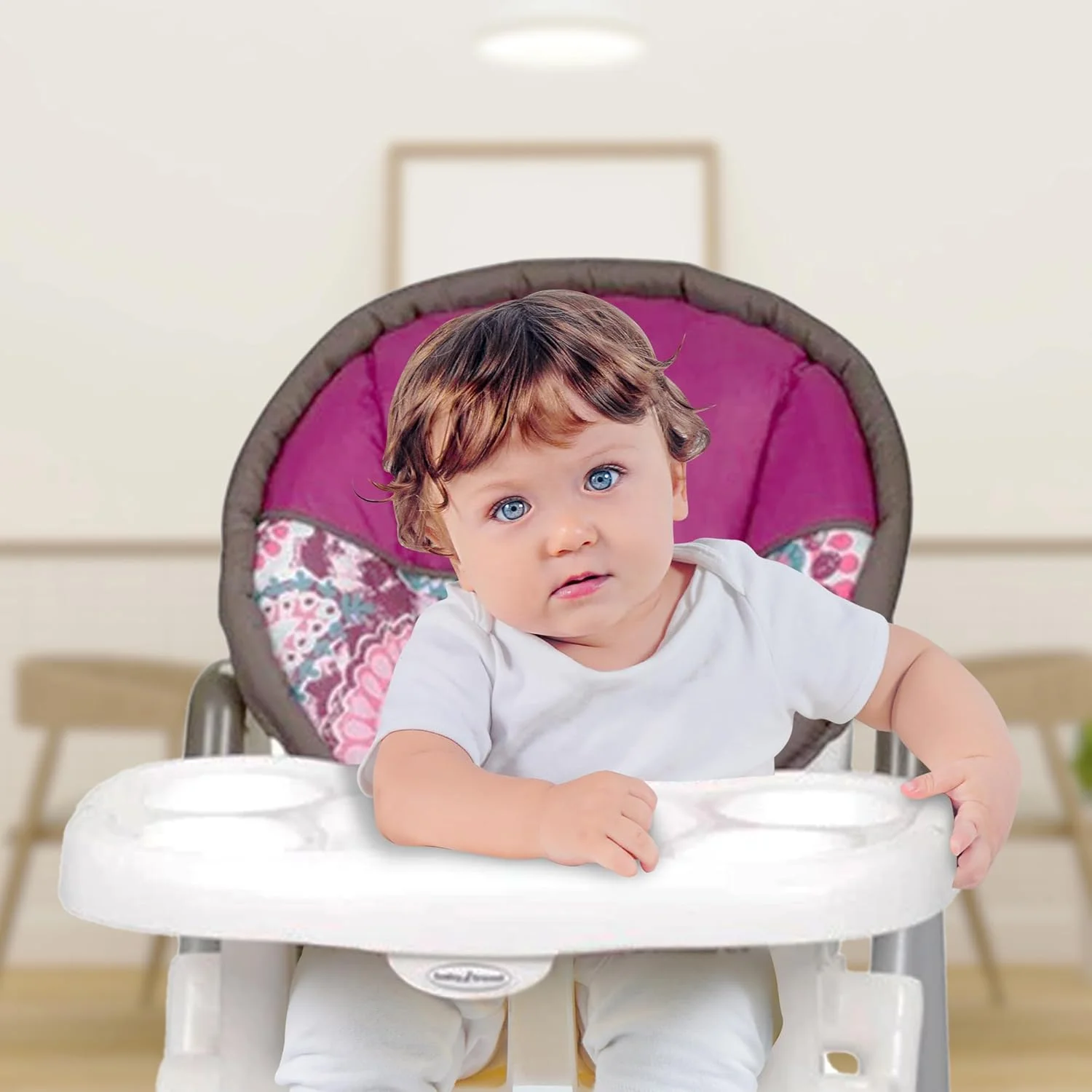 صندلی غذای کودک Baby Trend مدل Sit Right با طرح Paisley، بنفش صندلی غذای کودک Baby Trend مدل Sit Right با طرح Paisley، بنفش