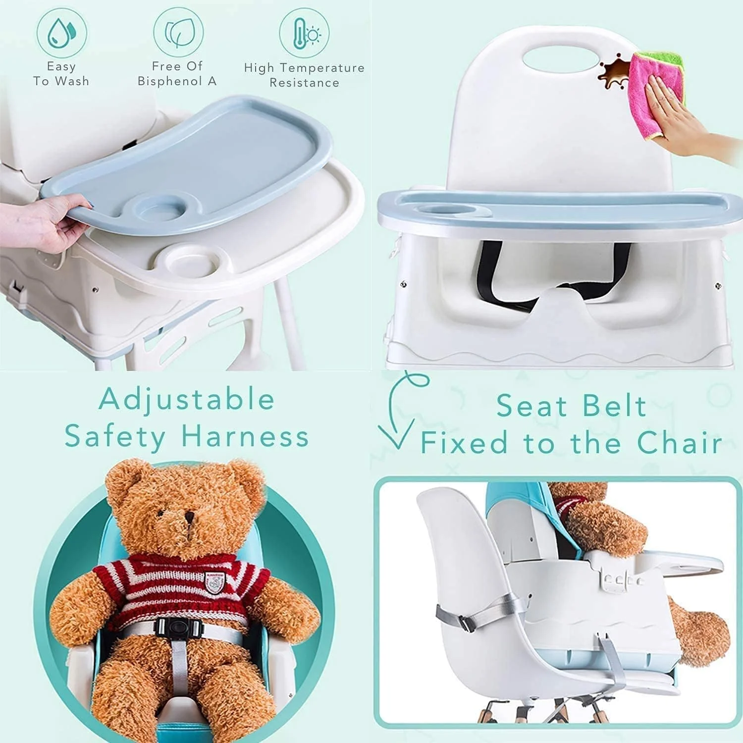 صندلی غذای کودک Babyclub، صندلی تغذیه کودک صندلی کودک نوپا، صندلی غذای میان وعده برای کودک صندلی غذای کودک Babyclub، صندلی تغذیه کودک صندلی کودک نوپا، صندلی غذای میان وعده برای کودک