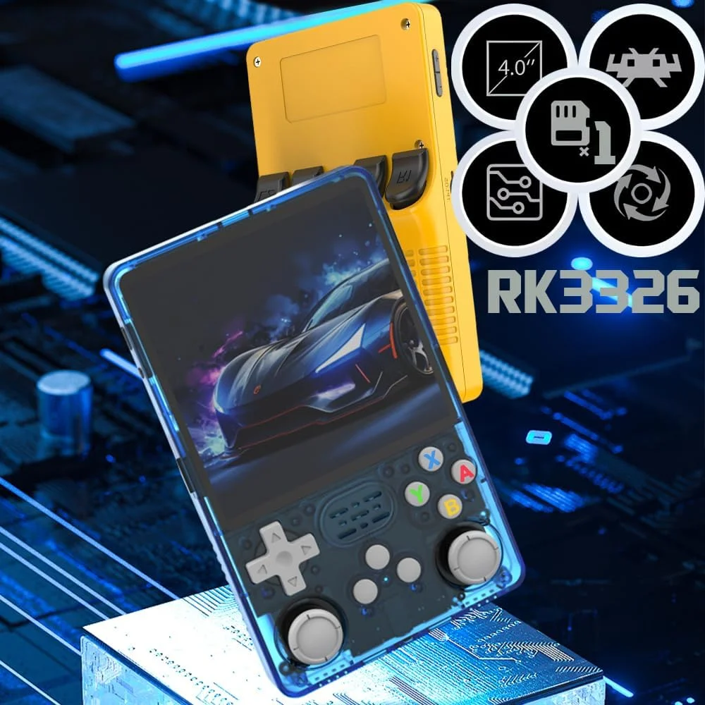 کنسول بازی دستی R36S Plus با صفحه نمایش 4.0 اینچی IPS OCA با رزولوشن 720*720، پردازنده RK3326، باتری 3000mAh مدل r36splus به همراه کیف حمل، رنگ آبی دریاچه ای - نسخه 64 گیگابایتی کنسول بازی دستی R36S Plus با صفحه نمایش 4.0 اینچی IPS OCA با رزولوشن 720*720، پردازنده RK3326، باتری 3000mAh مدل r36splus به همراه کیف حمل، رنگ آبی دریاچه ای - نسخه 64 گیگابایتی