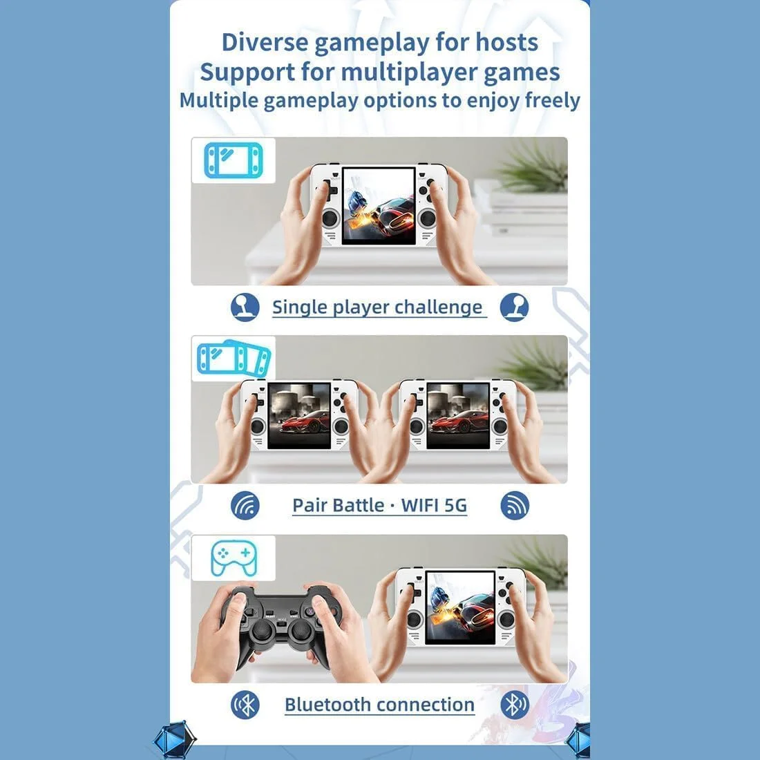 کنسول بازی دستی EWDGOES RGB30 با صفحه نمایش 4 اینچی، پردازنده RK3566، وای فای 5G، بلوتوث و کیف حمل 64 گیگابایتی - زرد کنسول بازی دستی EWDGOES RGB30 با صفحه نمایش 4 اینچی، پردازنده RK3566، وای فای 5G، بلوتوث و کیف حمل 64 گیگابایتی - زرد