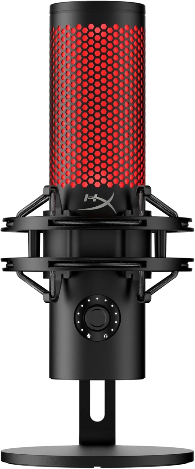 میکروفون استودیویی HyperX QuadCast 2 مناسب استریمرها/تولیدکنندگان محتوا/گیمرها/پشتیبانی از PC، PS4، PS5