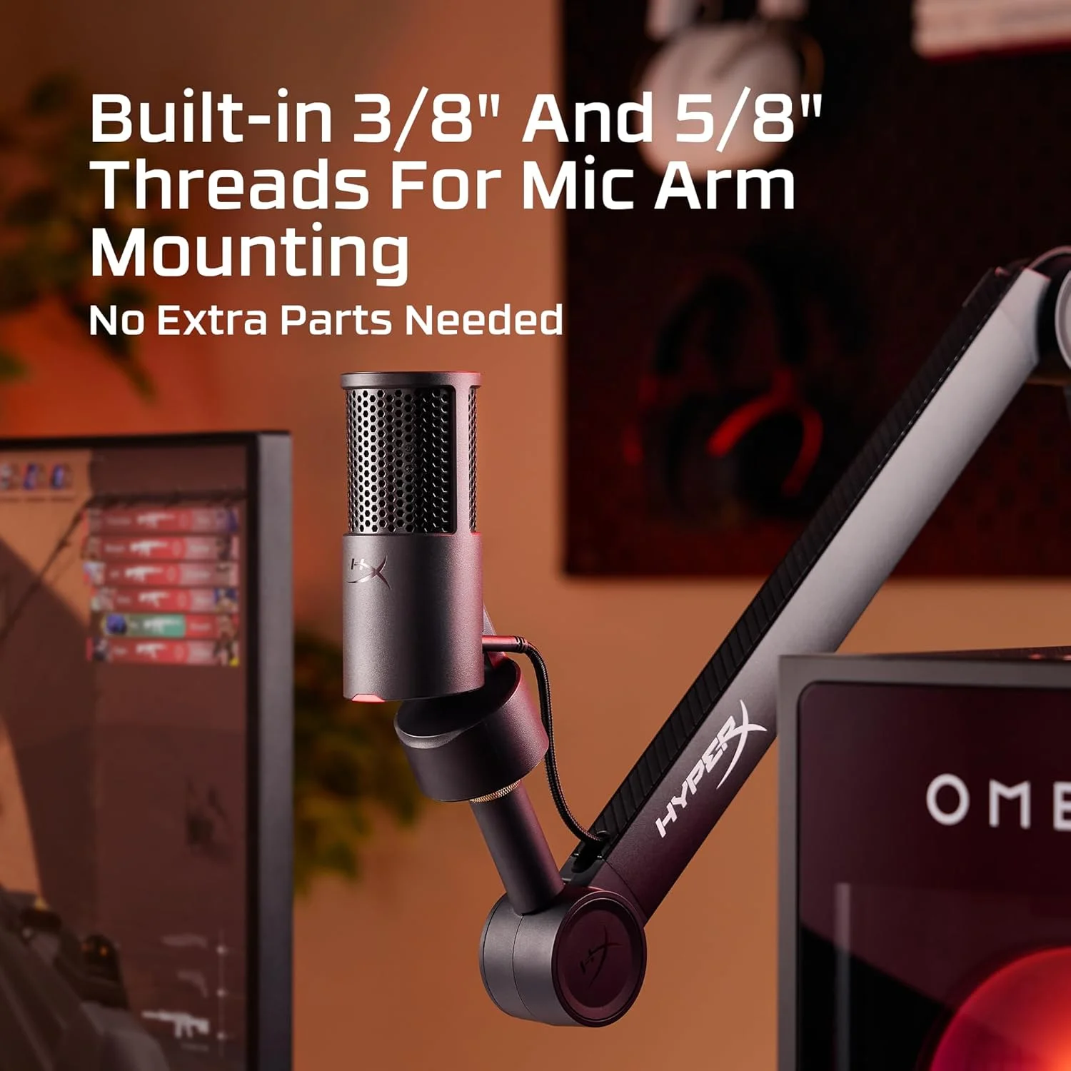 میکروفون مشکی HyperX SoloCast 2 میکروفون مشکی HyperX SoloCast 2