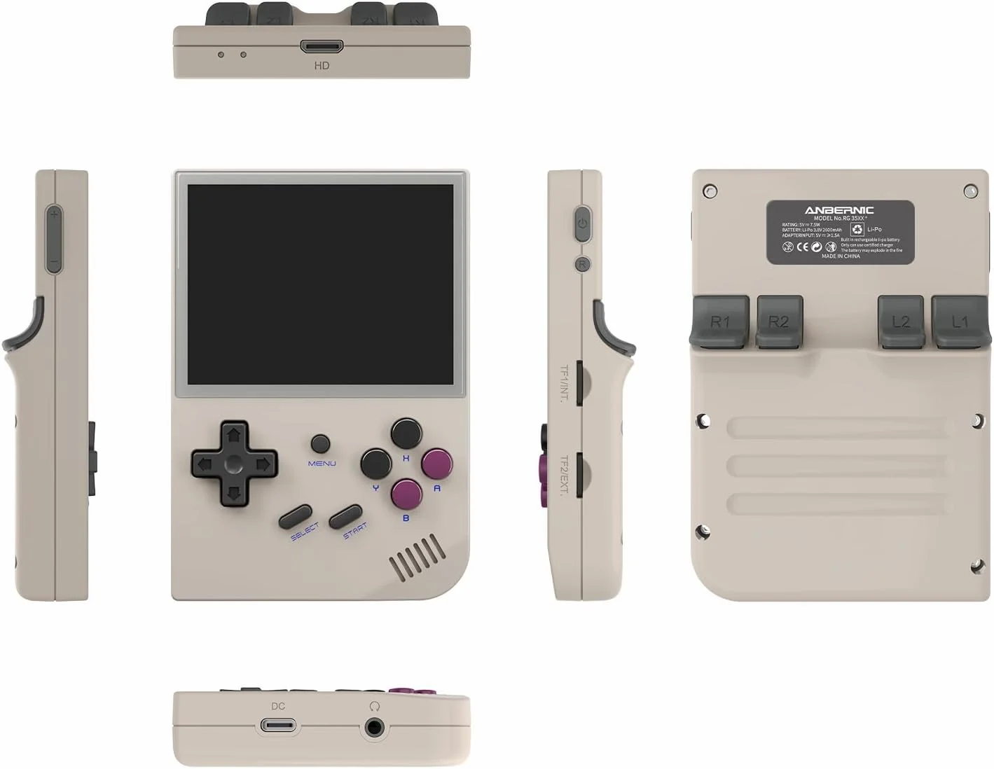 کنسول بازی قابل حمل DREAMHAX RG35XX 2024 با صفحه نمایش 3.5 اینچی IPS، دارای بیش از 5470 بازی داخلی، سیستم لینوکس، پشتیبانی از گیم پد و خروجی HDMI TV، هدیه بازی های یکپارچهسازی با سیستمعامل (خاکستری) کنسول بازی قابل حمل DREAMHAX RG35XX 2024 با صفحه نمایش 3.5 اینچی IPS، دارای بیش از 5470 بازی داخلی، سیستم لینوکس، پشتیبانی از گیم پد و خروجی HDMI TV، هدیه بازی های یکپارچهسازی با سیستمعامل (خاکستری)