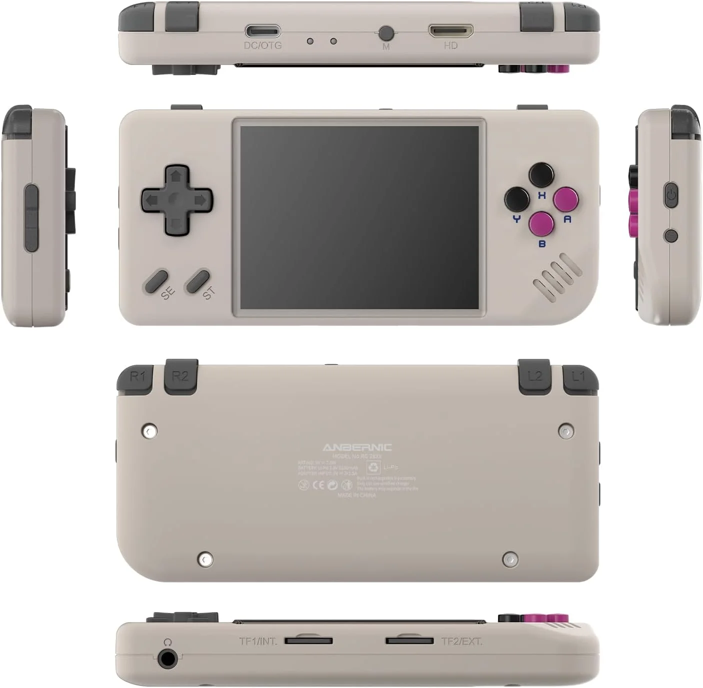 کنسول بازی دستی DREAMHAX RG28XX با صفحه نمایش 2.83 اینچی IPS با رزولوشن 640*480، دارای بیش از 5500 بازی داخلی، باتری 3100mAh، سیستم لینوکس، پشتیبانی از خروجی HDMI TV و پخش کننده چند رسانه ای (خاکستری) کنسول بازی دستی DREAMHAX RG28XX با صفحه نمایش 2.83 اینچی IPS با رزولوشن 640*480، دارای بیش از 5500 بازی داخلی، باتری 3100mAh، سیستم لینوکس، پشتیبانی از خروجی HDMI TV و پخش کننده چند رسانه ای (خاکستری)