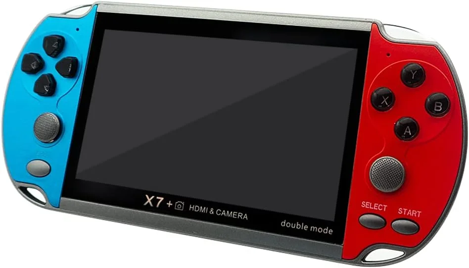 کنسول بازی دستی DREAMHAX X7 Plus، دارای 10000 بازی از پیش نصب شده، پشتیبانی از خروجی HDMI و بازی دو نفره، کنسول بازی آرکید کلاسیک رترو (صفحه نمایش 4.3 اینچی قرمز و آبی) کنسول بازی دستی DREAMHAX X7 Plus، دارای 10000 بازی از پیش نصب شده، پشتیبانی از خروجی HDMI و بازی دو نفره، کنسول بازی آرکید کلاسیک رترو (صفحه نمایش 4.3 اینچی قرمز و آبی)