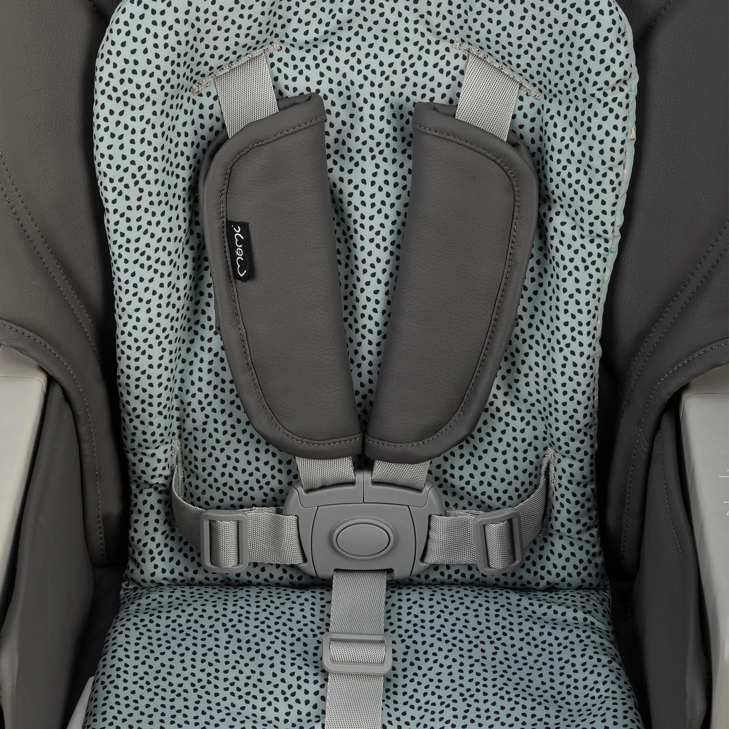 صندلی غذای کودک راحت MoMi GOJO | تنظیم ارتفاع 7 حالته با کمربند ایمنی | ارتفاع قابل تنظیم، صندلی تکیه گاه دار و سبد ذخیره سازی