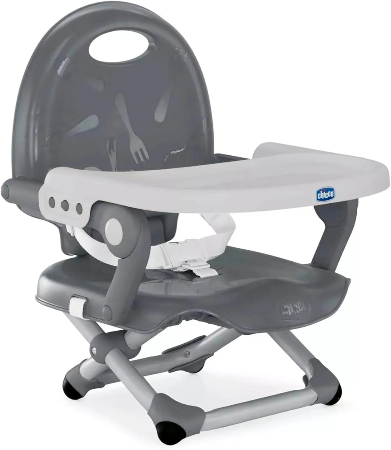 صندلی بوستر چیکو مدل Pocket Snack، خاکستری تیره