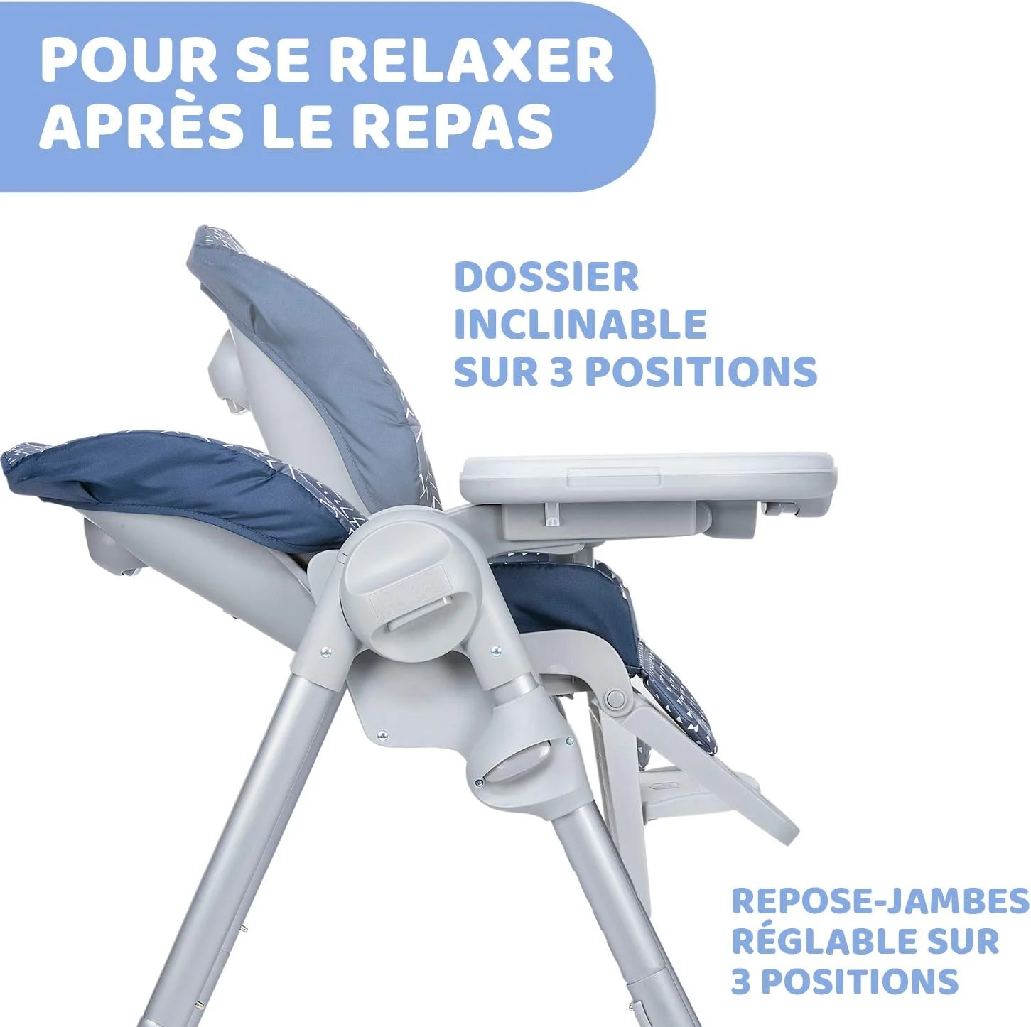 صندلی غذای کودک چیکو مدل Polly Easy مناسب 6 ماهگی تا 3 سالگی، طرح پنگوئن