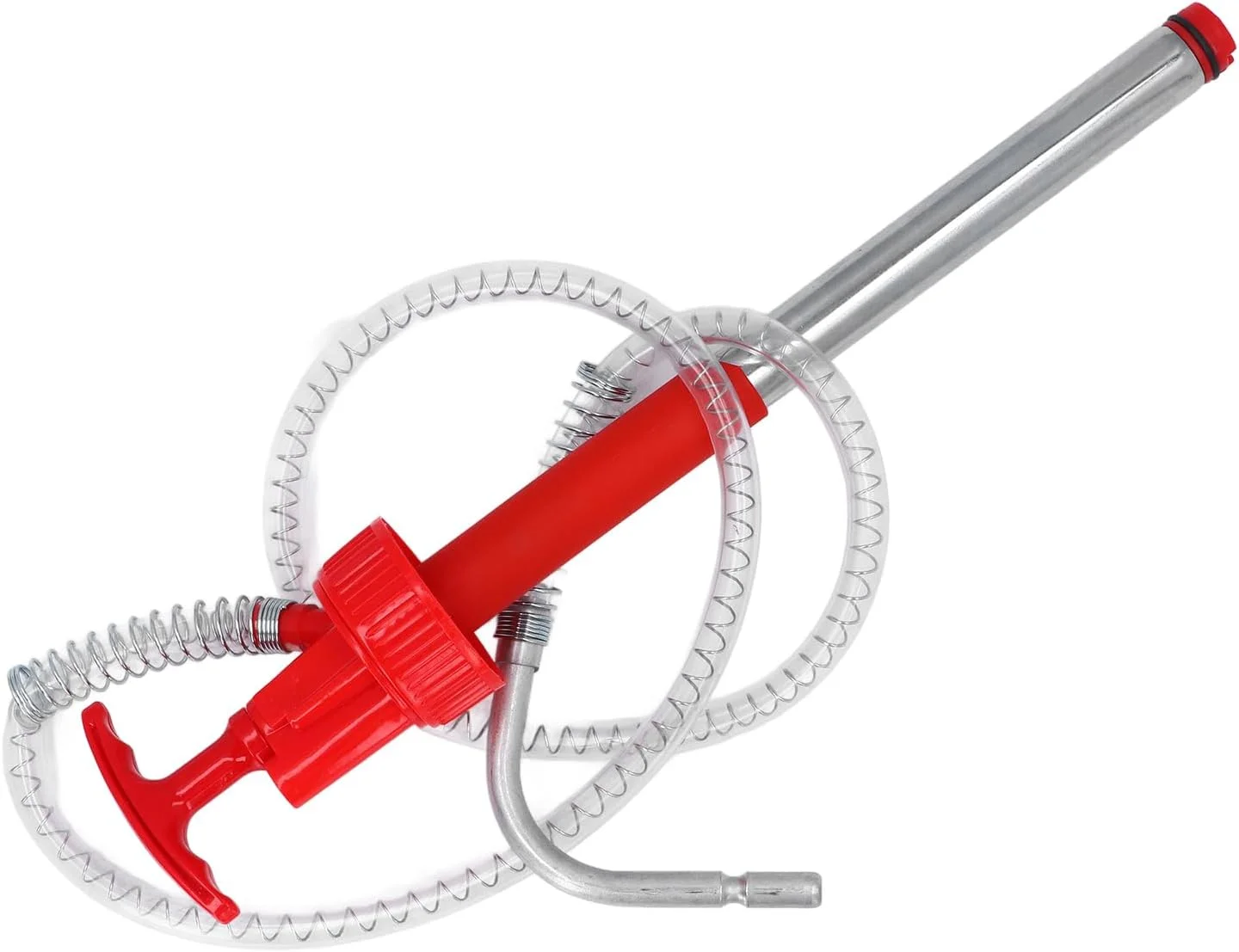 پمپ انتقال دستی قابل حمل Domary ضد نشت برای بشکه 20 لیتری با شیلنگ 50 اینچی و نازل ضد چکه پمپ انتقال دستی قابل حمل Domary ضد نشت برای بشکه 20 لیتری با شیلنگ 50 اینچی و نازل ضد چکه