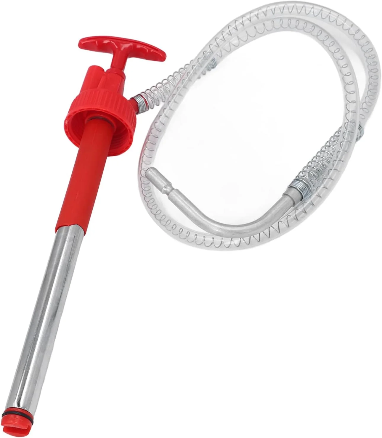 پمپ انتقال دستی قابل حمل Domary ضد نشت برای بشکه 20 لیتری با شیلنگ 50 اینچی و نازل ضد چکه پمپ انتقال دستی قابل حمل Domary ضد نشت برای بشکه 20 لیتری با شیلنگ 50 اینچی و نازل ضد چکه