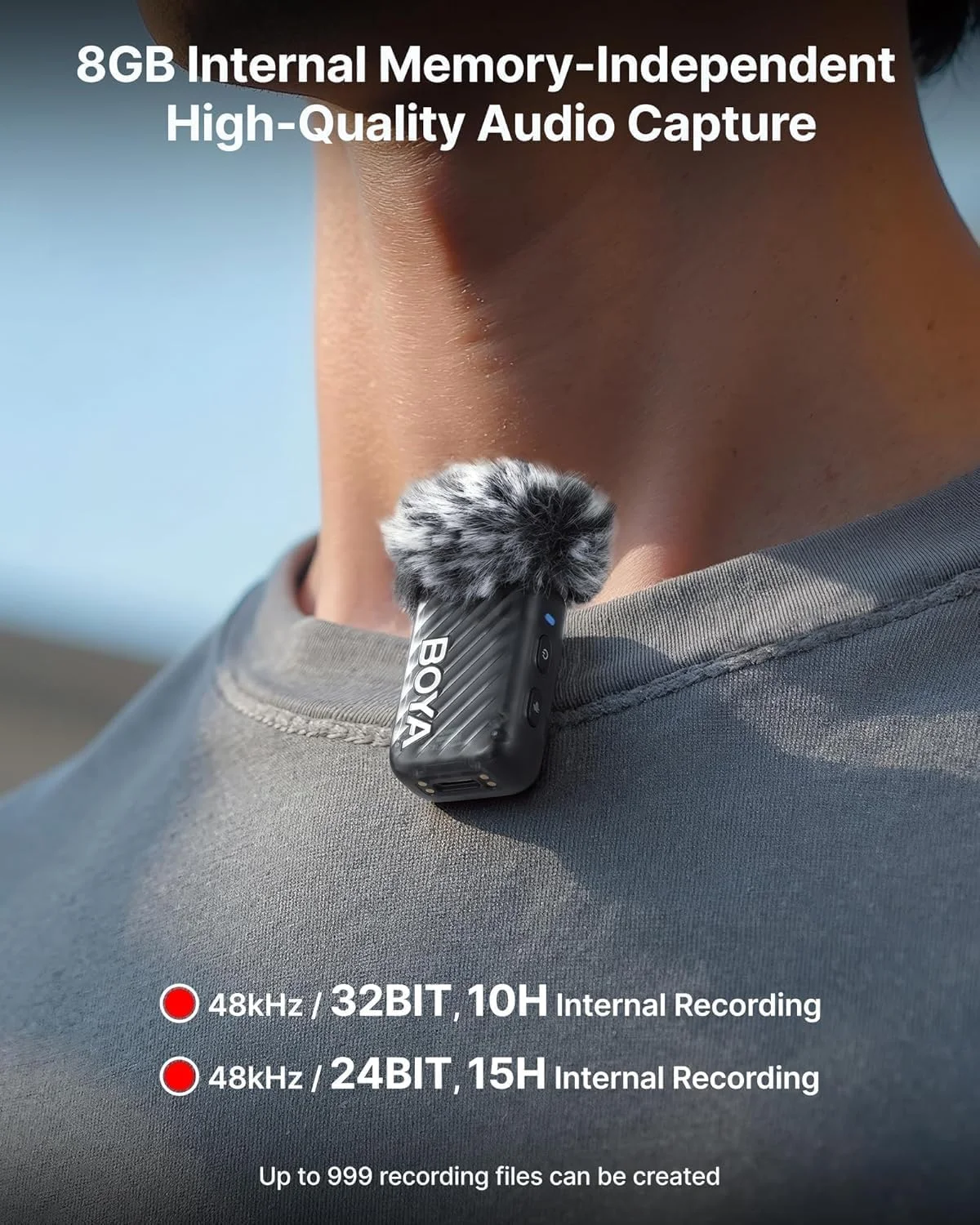 میکروفون یقه ای بی سیم BOYA BOYAMIC2 برای آیفون 16/15 و اندروید و دوربین DSLR، حذف نویز هوش مصنوعی، تنظیم هوشمند EQ، مانیتورینگ واقعی، عمر باتری 30 ساعته و جعبه شارژ برای ولاگ، یوتیوب، پادکست، تیک تاک میکروفون یقه ای بی سیم BOYA BOYAMIC2 برای آیفون 16/15 و اندروید و دوربین DSLR، حذف نویز هوش مصنوعی، تنظیم هوشمند EQ، مانیتورینگ واقعی، عمر باتری 30 ساعته و جعبه شارژ برای ولاگ، یوتیوب، پادکست، تیک تاک