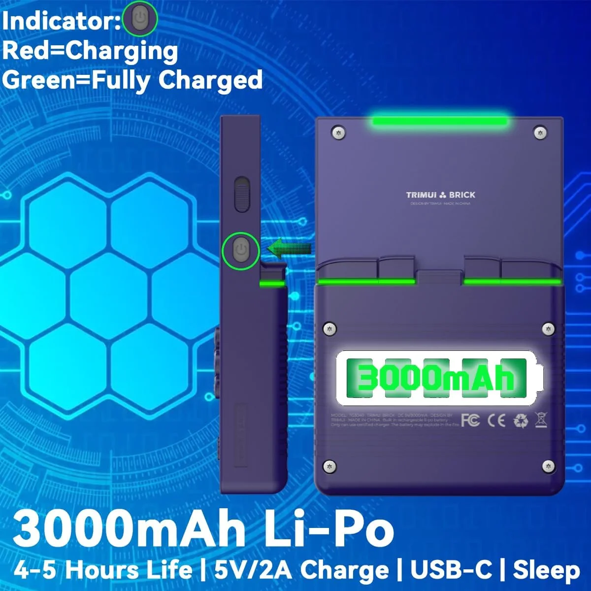 کنسول بازی دستی Trimui Brick با صفحه نمایش 3.2 اینچی IPS با رزولوشن 1024*768، باتری 3000mAh، مدل trimuibrick به همراه کیف قابل حمل و محافظ صفحه نمایش - بنفش کنسول بازی دستی Trimui Brick با صفحه نمایش 3.2 اینچی IPS با رزولوشن 1024*768، باتری 3000mAh، مدل trimuibrick به همراه کیف قابل حمل و محافظ صفحه نمایش - بنفش