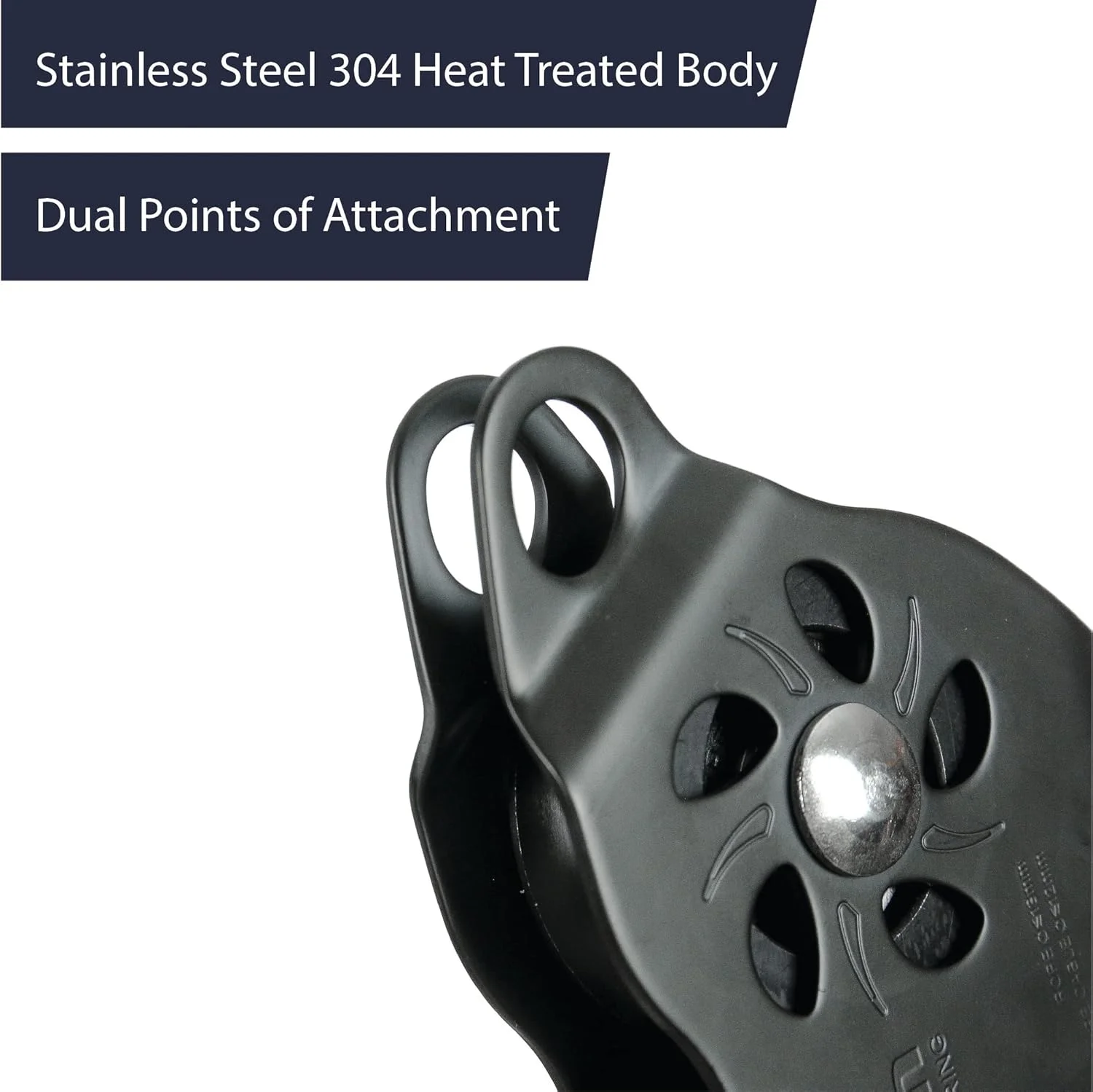 قرقره ترولی استیل ضد زنگ فوق العاده سریع Fusion Climb مدل FP-8160-SS-BLK Advent Military Tactical Edition، مشکی 50 کیلونیوتن، سایز One Size