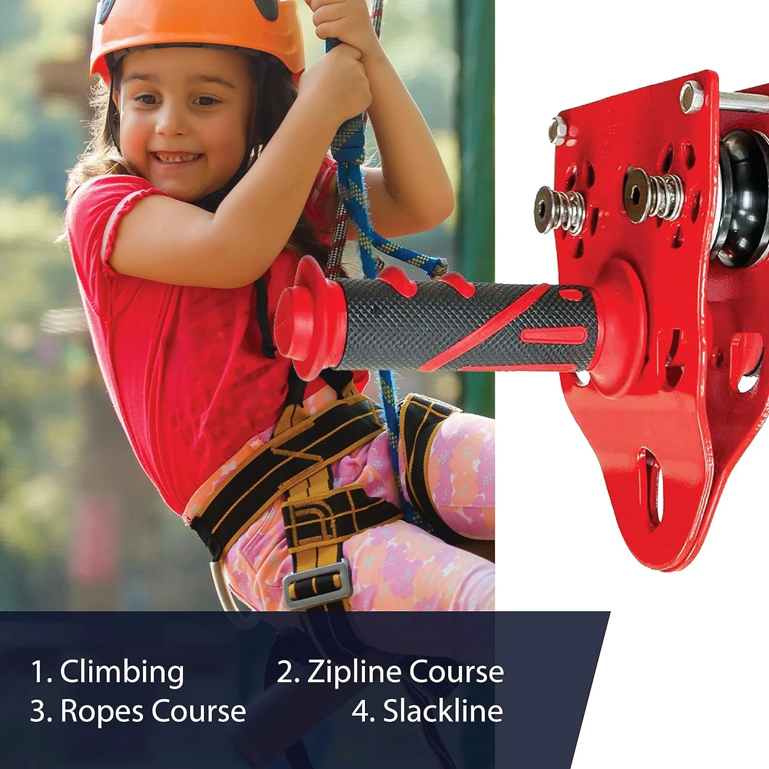 قرقره استیل فیوژن کلایمب Z-Max با دسته قرمز - ترولی سرعت