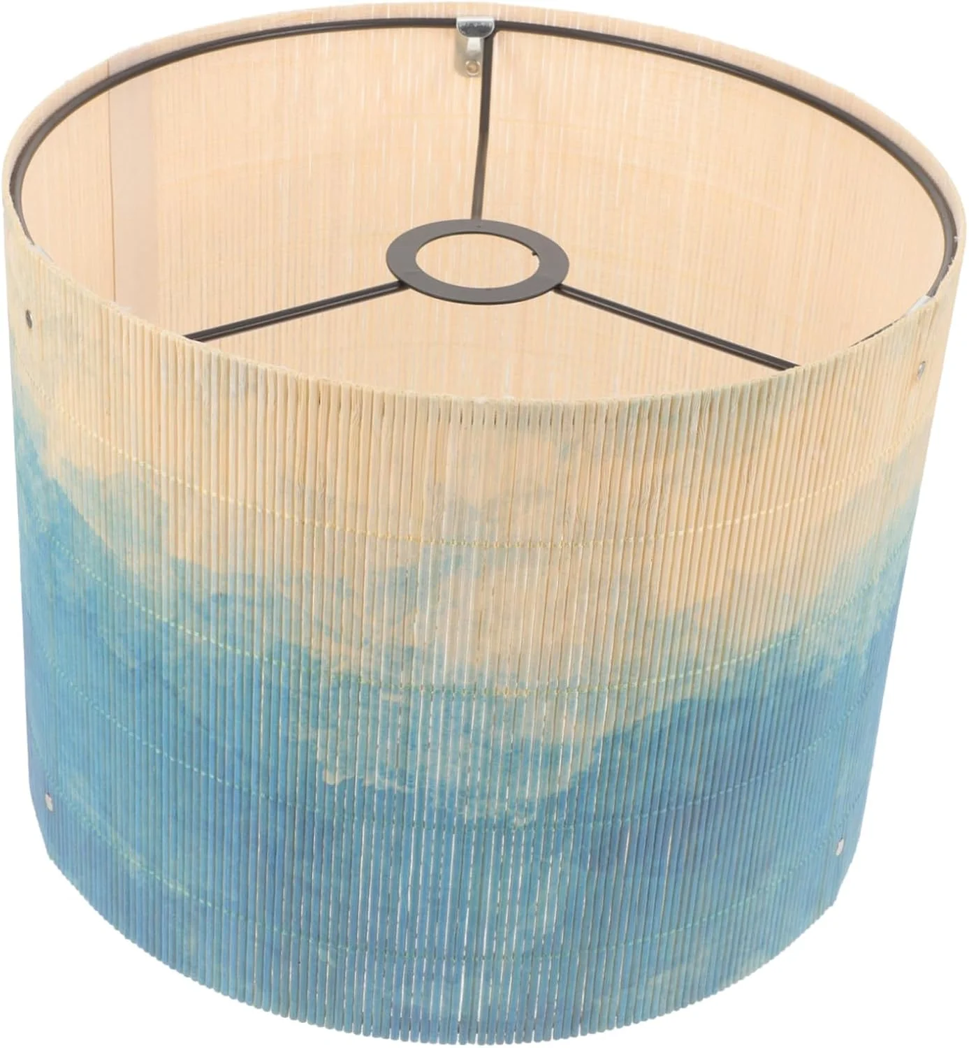 OSALADI آباژور دکوری، روکش آباژور، روکش چراغ میز بزرگ، تعویض کنار تخت، لوستر، کابل برق، آباژور بامبو، چینی، استوانه ای، e27