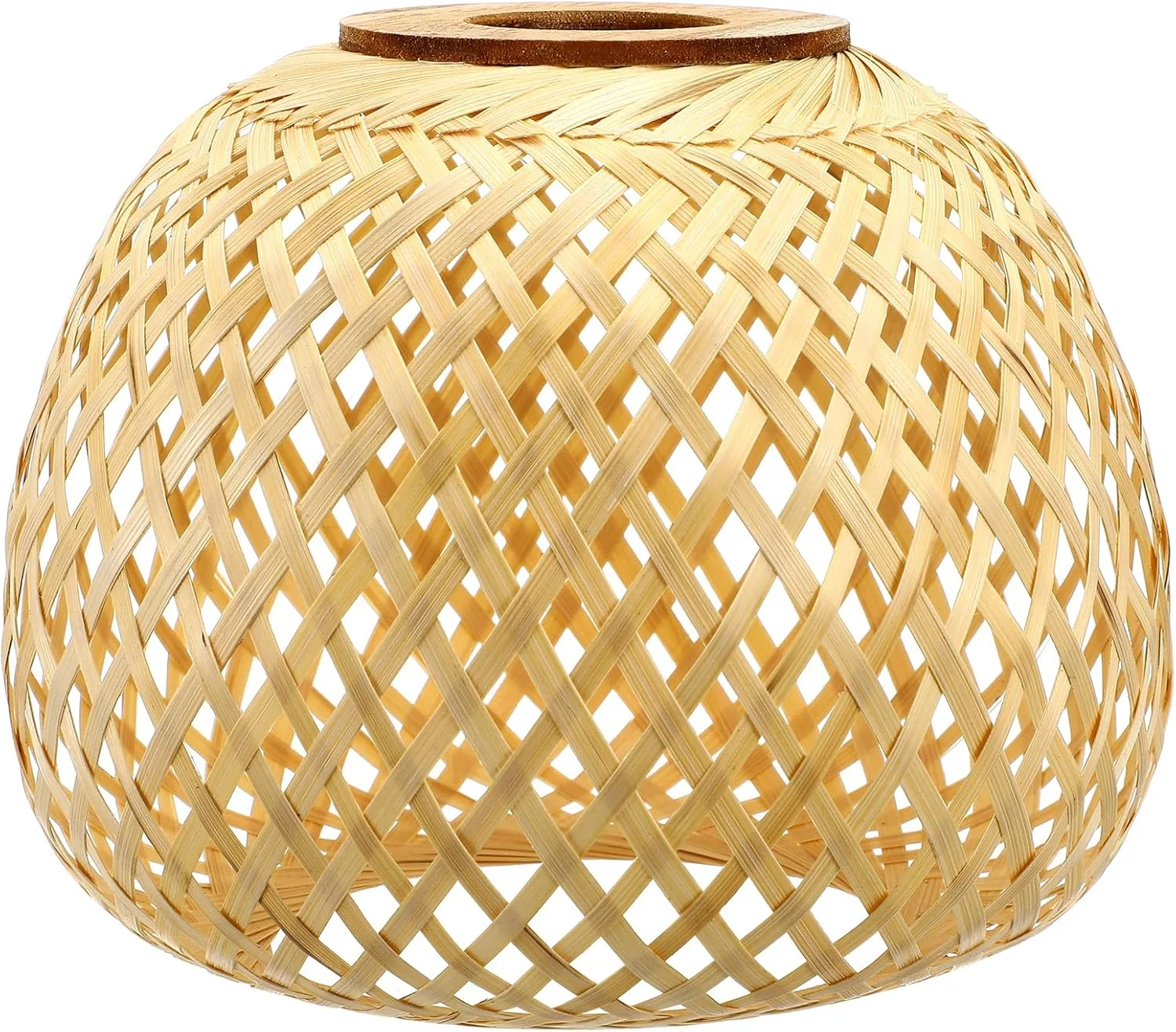 آباژور OSALADI ساخته شده از بامبو، آباژور لوستر حصیری، آباژور چراغ دیواری بافته شده از حصیر، بیل آب حصیری، بافت بامبو، سبد فانوس بامبو ساخته شده از حصیر