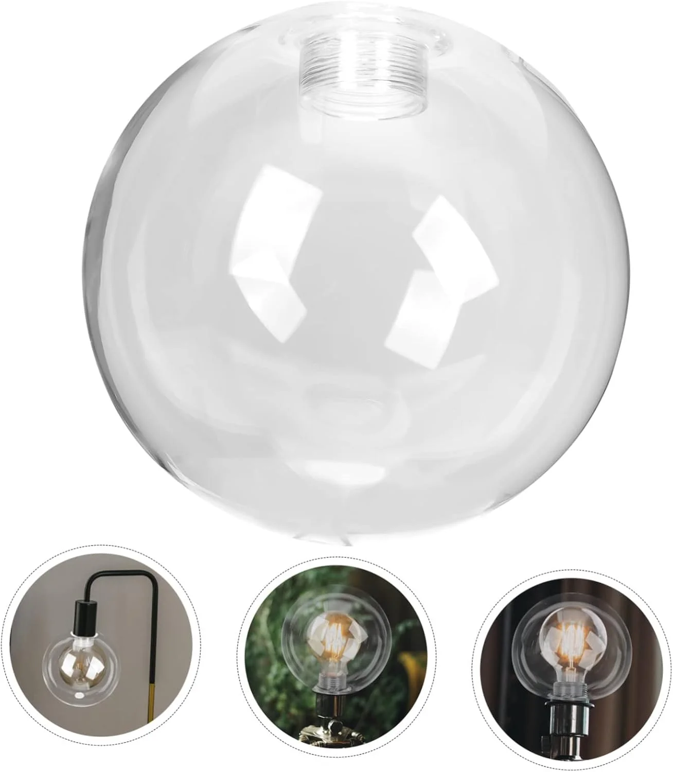 OSALADI 5 عدد حباب شیشه ای چراغ سقفی، حباب آویز شفاف، جایگزین حباب کروی شیشه ای G9 برای چراغ های آویز و دیوارکوب OSALADI 5 عدد حباب شیشه ای چراغ سقفی، حباب آویز شفاف، جایگزین حباب کروی شیشه ای G9 برای چراغ های آویز و دیوارکوب
