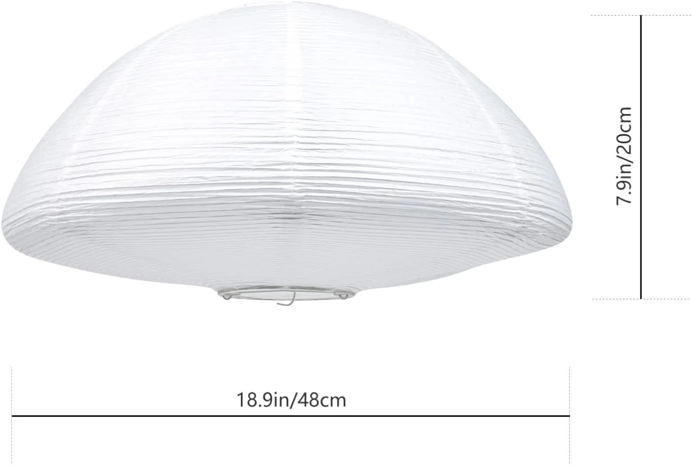 آویزهای کاغذی فانوسی OSALADI، آباژور آویز کاغذی سفید، سبک ساده، بادوام، نصب آسان، پوشش چراغ سقفی منزل، شکل گرد، قاب فلزی