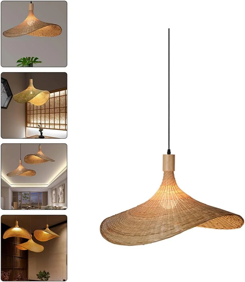 چراغ آویز فانوسی بامبو OSALADI، چراغ آویز سقفی سبد حصیری چینی رترو، آباژور حصیری گنبدی، لوستر حصیری آویز برای اتاق نشیمن اتاق خواب چراغ آویز فانوسی بامبو OSALADI، چراغ آویز سقفی سبد حصیری چینی رترو، آباژور حصیری گنبدی، لوستر حصیری آویز برای اتاق نشیمن اتاق خواب