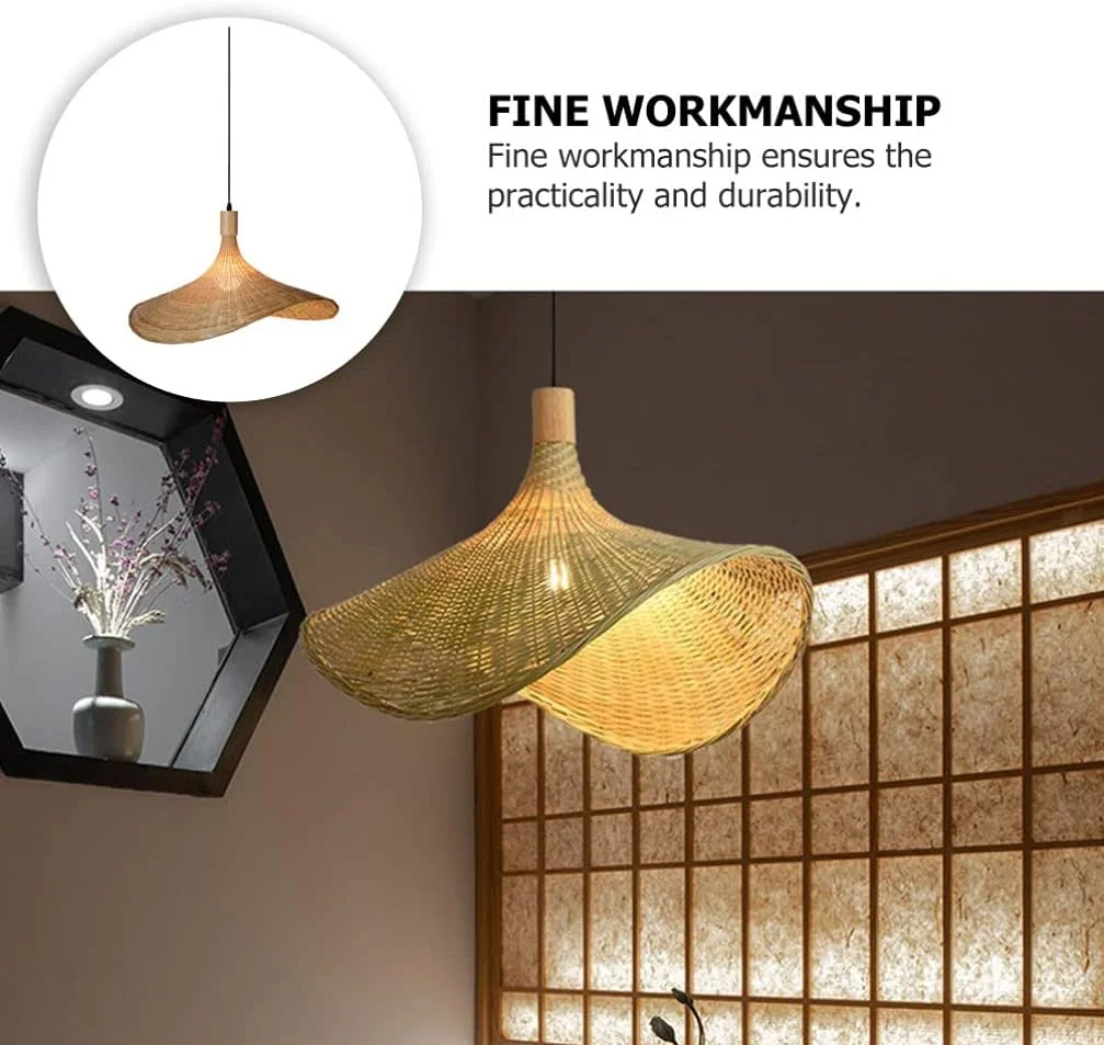 چراغ آویز فانوسی بامبو OSALADI، چراغ آویز سقفی سبد حصیری چینی رترو، آباژور حصیری گنبدی، لوستر حصیری آویز برای اتاق نشیمن اتاق خواب چراغ آویز فانوسی بامبو OSALADI، چراغ آویز سقفی سبد حصیری چینی رترو، آباژور حصیری گنبدی، لوستر حصیری آویز برای اتاق نشیمن اتاق خواب