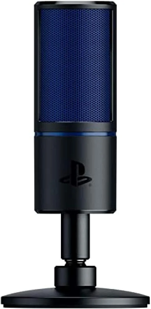 میکروفون استریمینگ USB ریزر Seiren X: درجه حرفه ای، دارای پایه ضد لرزش داخلی، الگوی برداشت Supercardioid، آلومینیوم آنودایز شده، برای PS4، مشکی کلاسیک