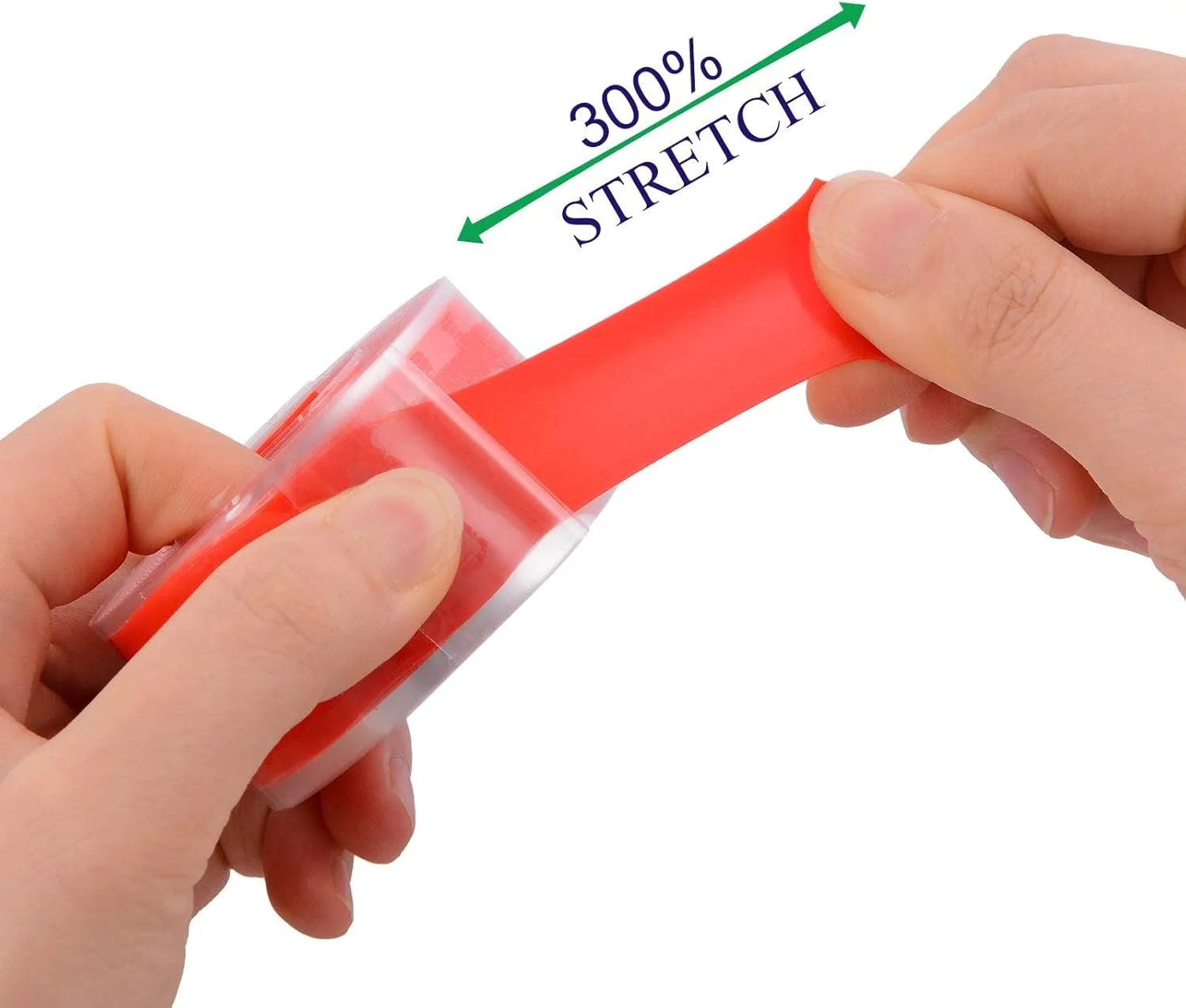 نوار تعمیر سیلیکونی خودجوش SANZEZ COOLive - نوار تعمیر آب بندی خود چسب، عایق الکتریکی، ضد آب، ضد هوا، نوار لاستیکی نرم چند منظوره، 3 متر در 25 میلی متر در 0.5 میلی متر، قرمز