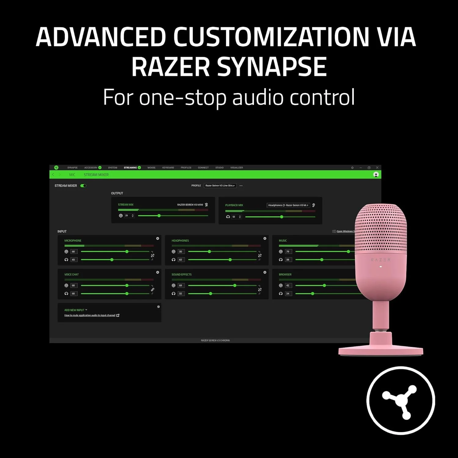 میکروفون USB ریزر Seiren V3 Mini: میکروفون کندانسور - الگوی قطبی سوپرکاردیوید - حسگر قطع صدا با لمس با نشانگر LED - ضربه گیر - فوق العاده جمع و جور - PC، Discord، OBS Studio، XSplit - کوارتز میکروفون USB ریزر Seiren V3 Mini: میکروفون کندانسور - الگوی قطبی سوپرکاردیوید - حسگر قطع صدا با لمس با نشانگر LED - ضربه گیر - فوق العاده جمع و جور - PC، Discord، OBS Studio، XSplit - کوارتز