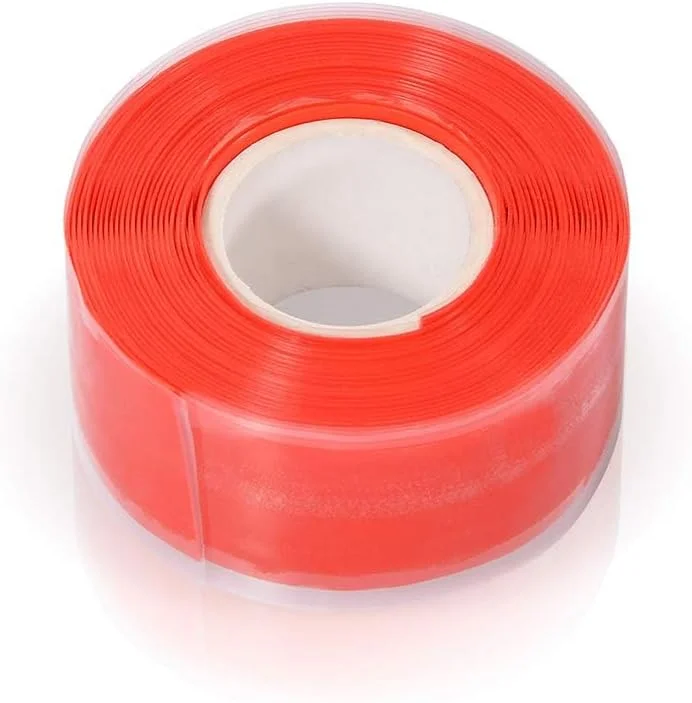 نوار تعمیر سیلیکونی خودجوش SANZEZ COOLive - نوار تعمیر آب بندی خود چسب، عایق الکتریکی، ضد آب، ضد هوا، نوار لاستیکی نرم چند منظوره، 3 متر در 25 میلی متر در 0.5 میلی متر، قرمز