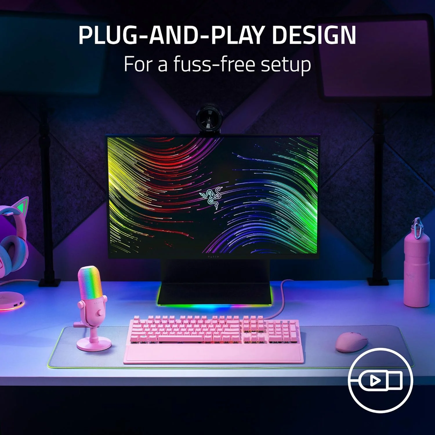 میکروفون USB ریزر Seiren V3 Chroma - RGB با قابلیت قطع صدا با لمس - نسخه کوارتز میکروفون USB ریزر Seiren V3 Chroma - RGB با قابلیت قطع صدا با لمس - نسخه کوارتز