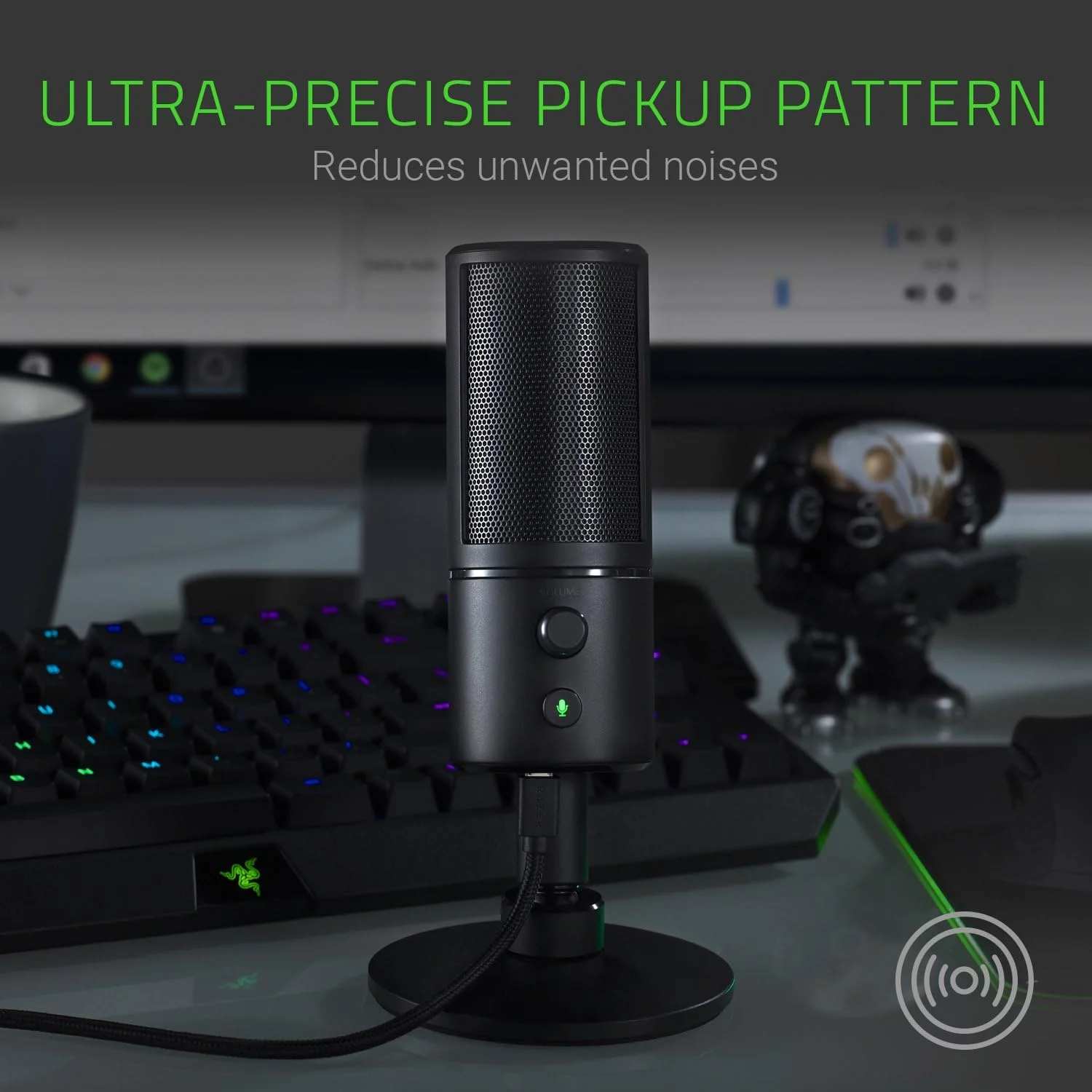 میکروفون استریمینگ USB ریزر Seiren X: درجه حرفه ای - دارای پایه ضد لرزش داخلی - الگوی برداشت Supercardioid - آلومینیوم آنودایز شده - مشکی کلاسیک میکروفون استریمینگ USB ریزر Seiren X: درجه حرفه ای - دارای پایه ضد لرزش داخلی - الگوی برداشت Supercardioid - آلومینیوم آنودایز شده - مشکی کلاسیک