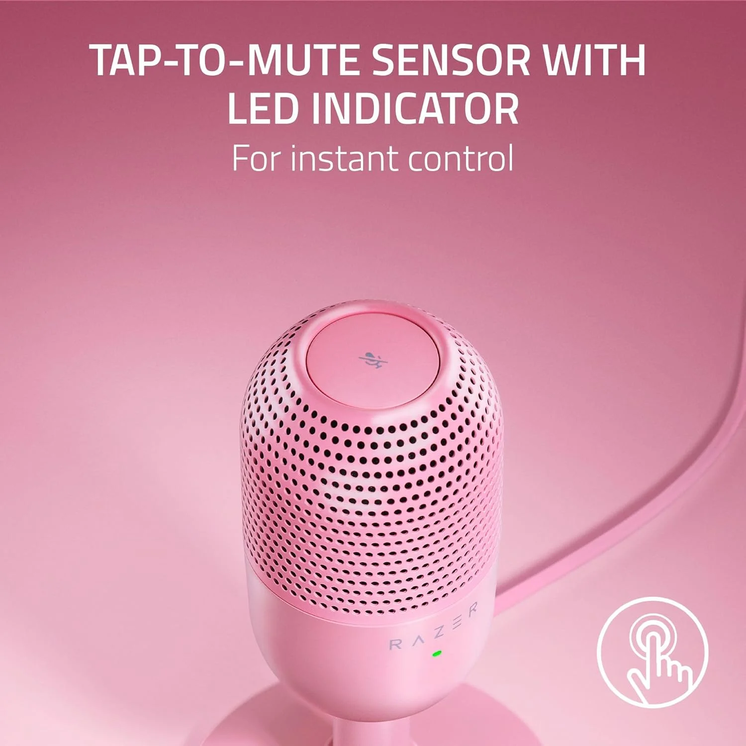 میکروفون USB ریزر Seiren V3 Mini: میکروفون کندانسور - الگوی قطبی Supercardioid - حسگر قطع صدا با یک ضربه با نشانگر LED - ضربه گیر - فوق العاده جمع و جور - PC، Discord، OBS Studio، XSplit - کوارتز میکروفون USB ریزر Seiren V3 Mini: میکروفون کندانسور - الگوی قطبی Supercardioid - حسگر قطع صدا با یک ضربه با نشانگر LED - ضربه گیر - فوق العاده جمع و جور - PC، Discord، OBS Studio، XSplit - کوارتز