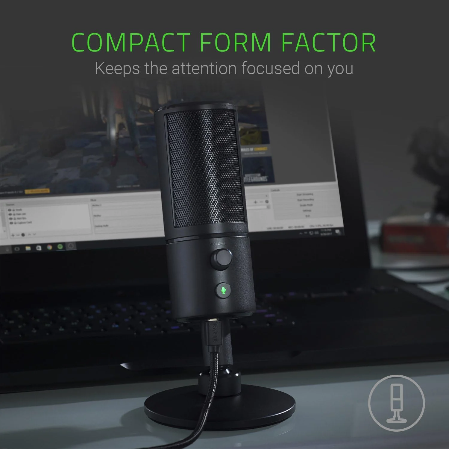میکروفون استریمینگ USB ریزر Seiren X: درجه حرفه ای - دارای پایه ضد لرزش داخلی - الگوی برداشت Supercardioid - آلومینیوم آنودایز شده - مشکی کلاسیک میکروفون استریمینگ USB ریزر Seiren X: درجه حرفه ای - دارای پایه ضد لرزش داخلی - الگوی برداشت Supercardioid - آلومینیوم آنودایز شده - مشکی کلاسیک