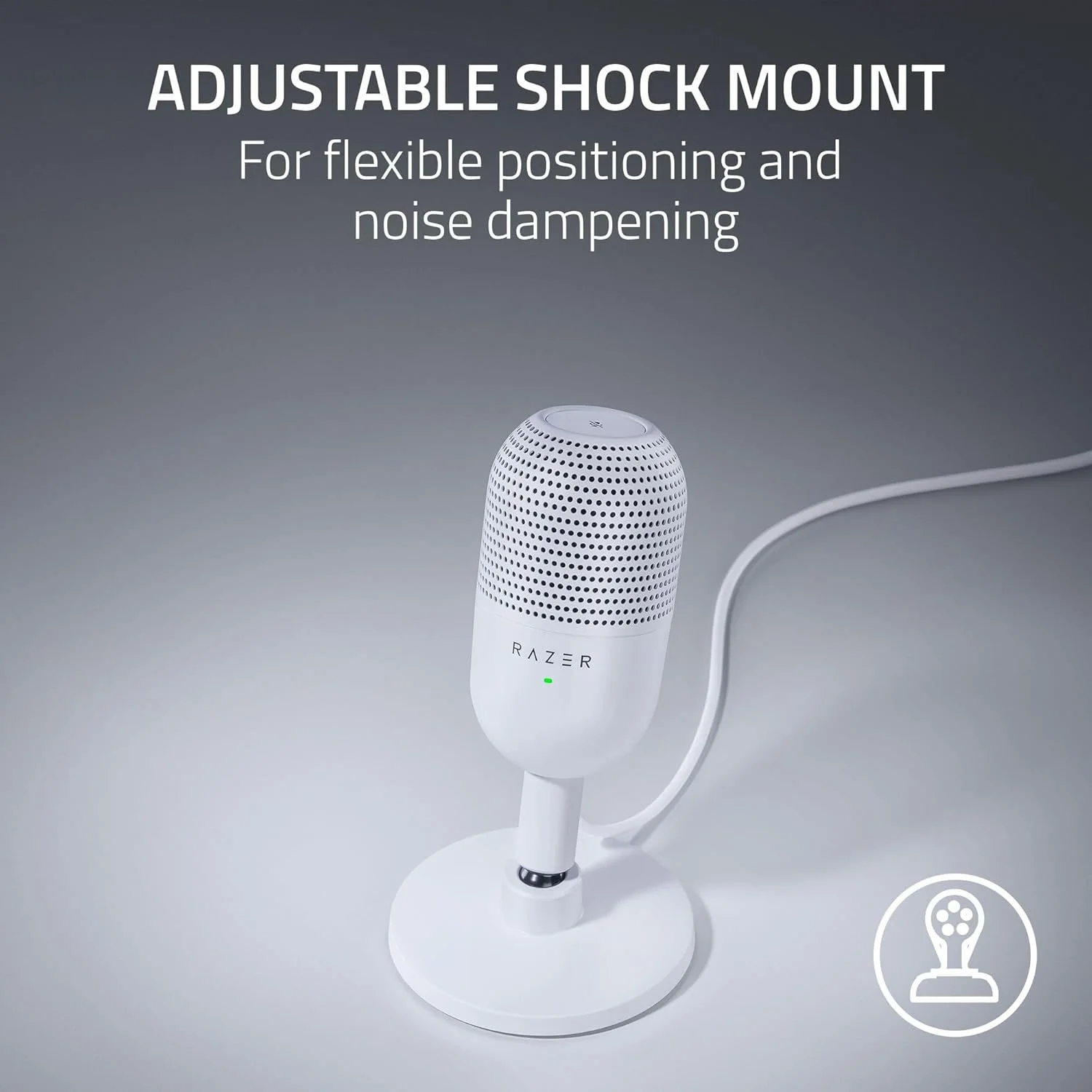 میکروفون USB فوق فشرده Razer Seiren V3 Mini - سفید میکروفون USB فوق فشرده Razer Seiren V3 Mini - سفید
