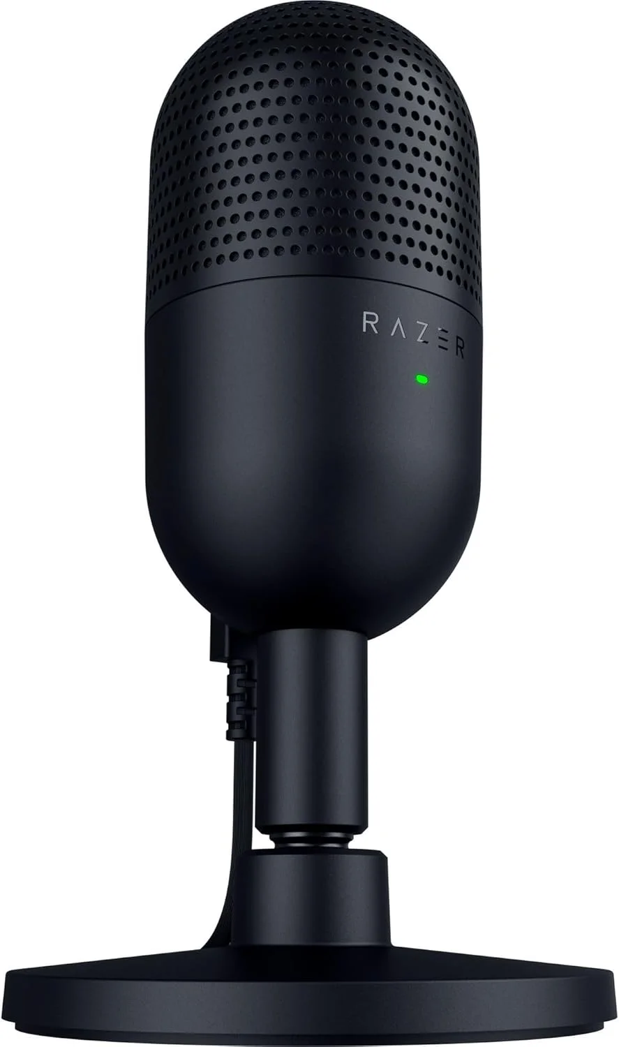 میکروفون USB ریزر Seiren V3 Mini: میکروفون کندانسور - الگوی برداشت Supercardioid - حسگر بیصدا کردن با یک ضربه به همراه نشانگر LED - ضربهگیر - فوقالعاده جمع و جور - PC، Discord، OBS Studio، XSplit - مشکی میکروفون USB ریزر Seiren V3 Mini: میکروفون کندانسور - الگوی برداشت Supercardioid - حسگر بیصدا کردن با یک ضربه به همراه نشانگر LED - ضربهگیر - فوقالعاده جمع و جور - PC، Discord، OBS Studio، XSplit - مشکی