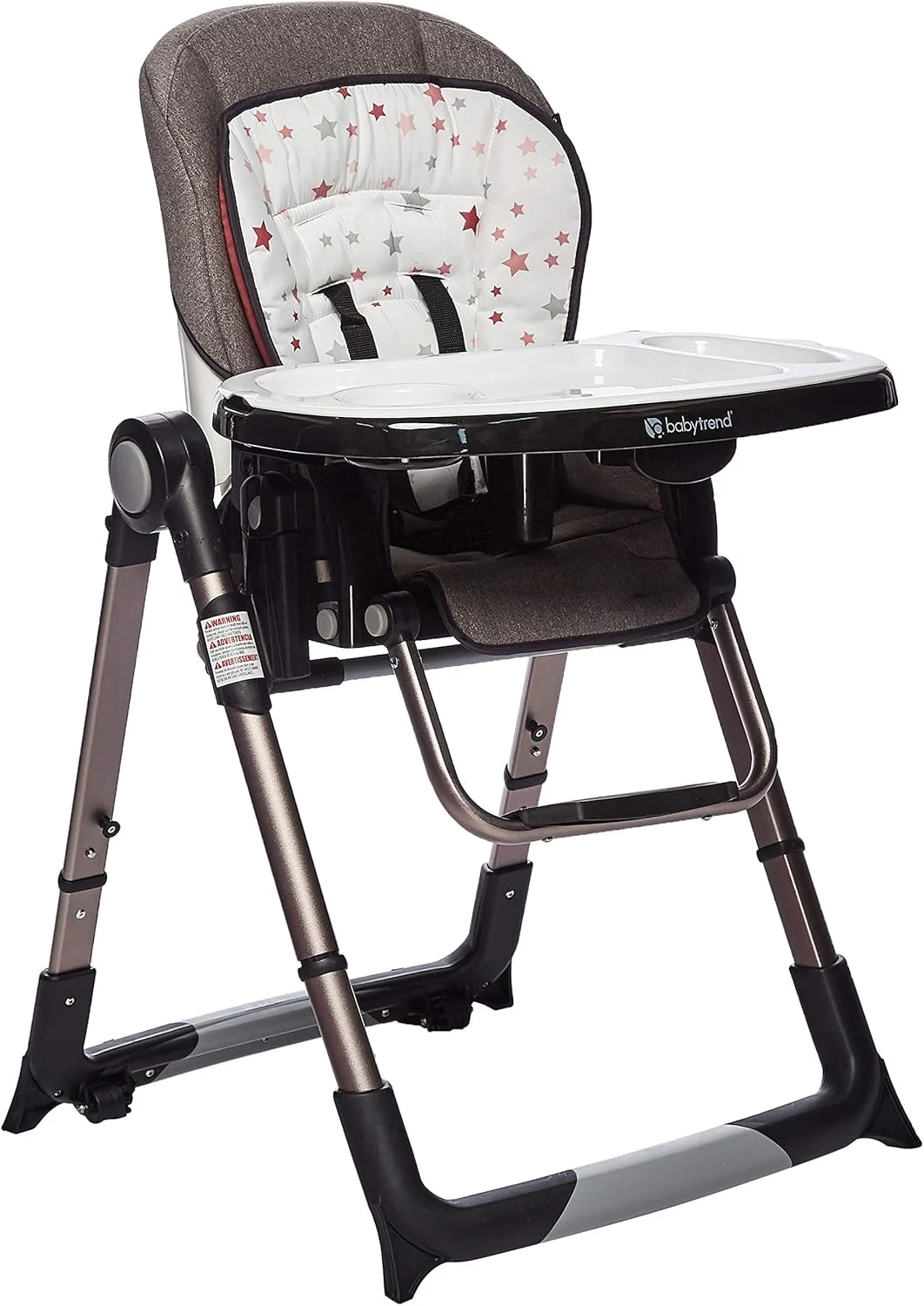 صندلی غذای کودک بیبی ترند مدل HC57C46G - Go Lite Snap Gear 5-in-1 Feeding Center High Chair - رنگ Stardust Rose - مناسب برای 6 تا 36 ماه - صورتی