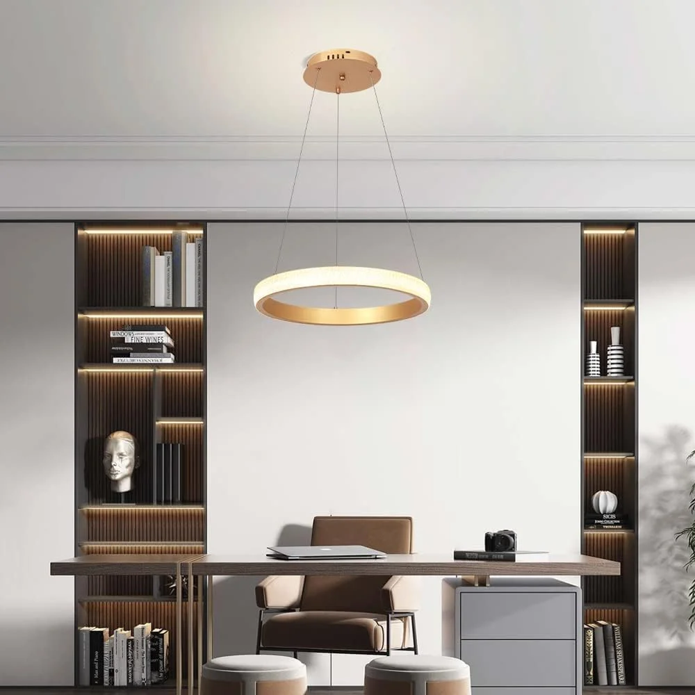 لوسترهای ال ای دی مدرن YT YATAI LIGHTING، حلقه های ال ای دی، چراغ های آویز حلقه های کریستالی لوکس، چراغ سقفی معاصر، نورپردازی آویز مناسب اتاق ناهارخوری، اتاق نشیمن، سرسرا، 15.7 اینچ، طلایی لوسترهای ال ای دی مدرن YT YATAI LIGHTING، حلقه های ال ای دی، چراغ های آویز حلقه های کریستالی لوکس، چراغ سقفی معاصر، نورپردازی آویز مناسب اتاق ناهارخوری، اتاق نشیمن، سرسرا، 15.7 اینچ، طلایی