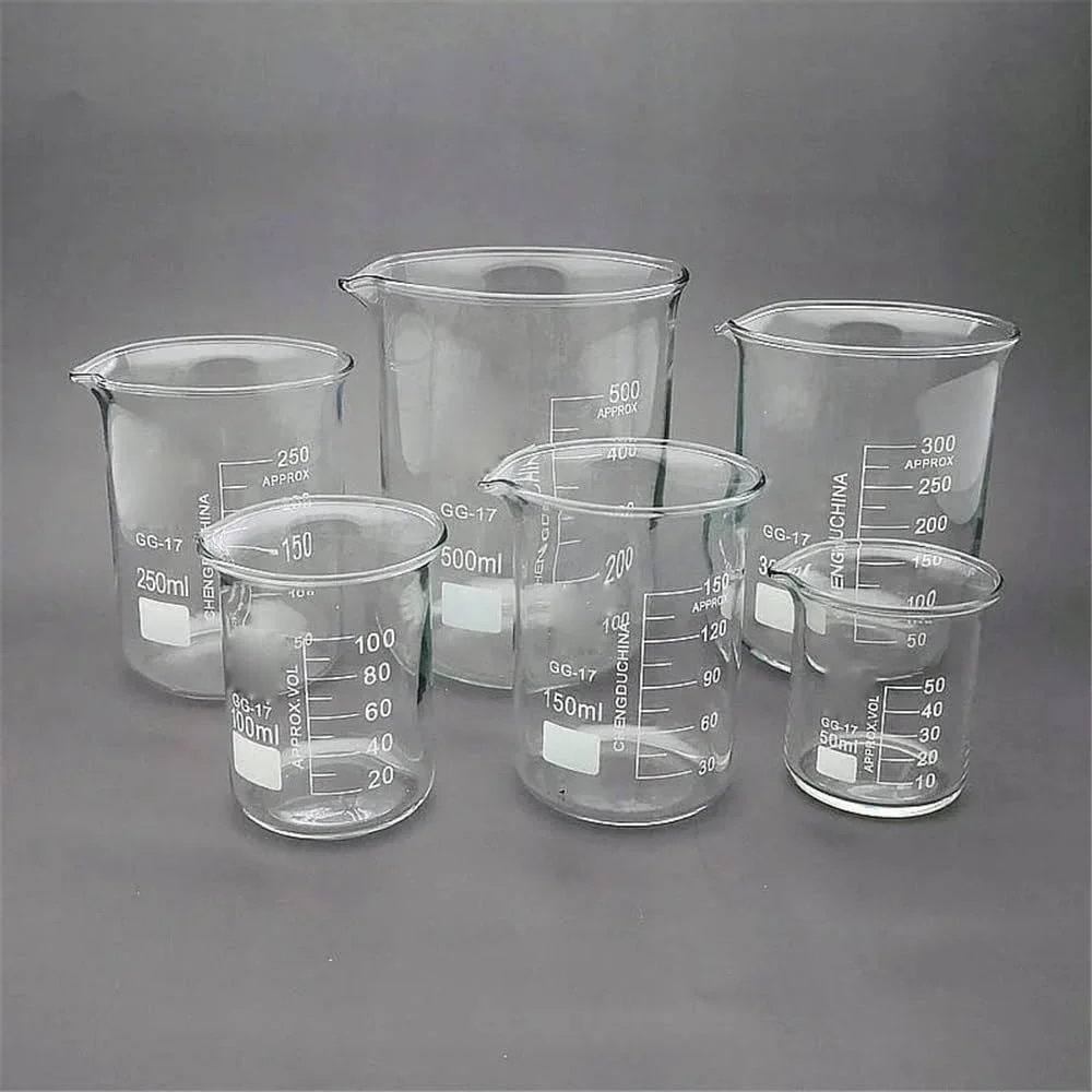 لوازم شیشه ای آزمایشگاهی 4 عدد/دسته بشر شیشه ای آزمایشگاهی 25 تا 500 میلی لیتری (50 میلی لیتر) لوازم شیشه ای آزمایشگاهی 4 عدد/دسته بشر شیشه ای آزمایشگاهی 25 تا 500 میلی لیتری (50 میلی لیتر)