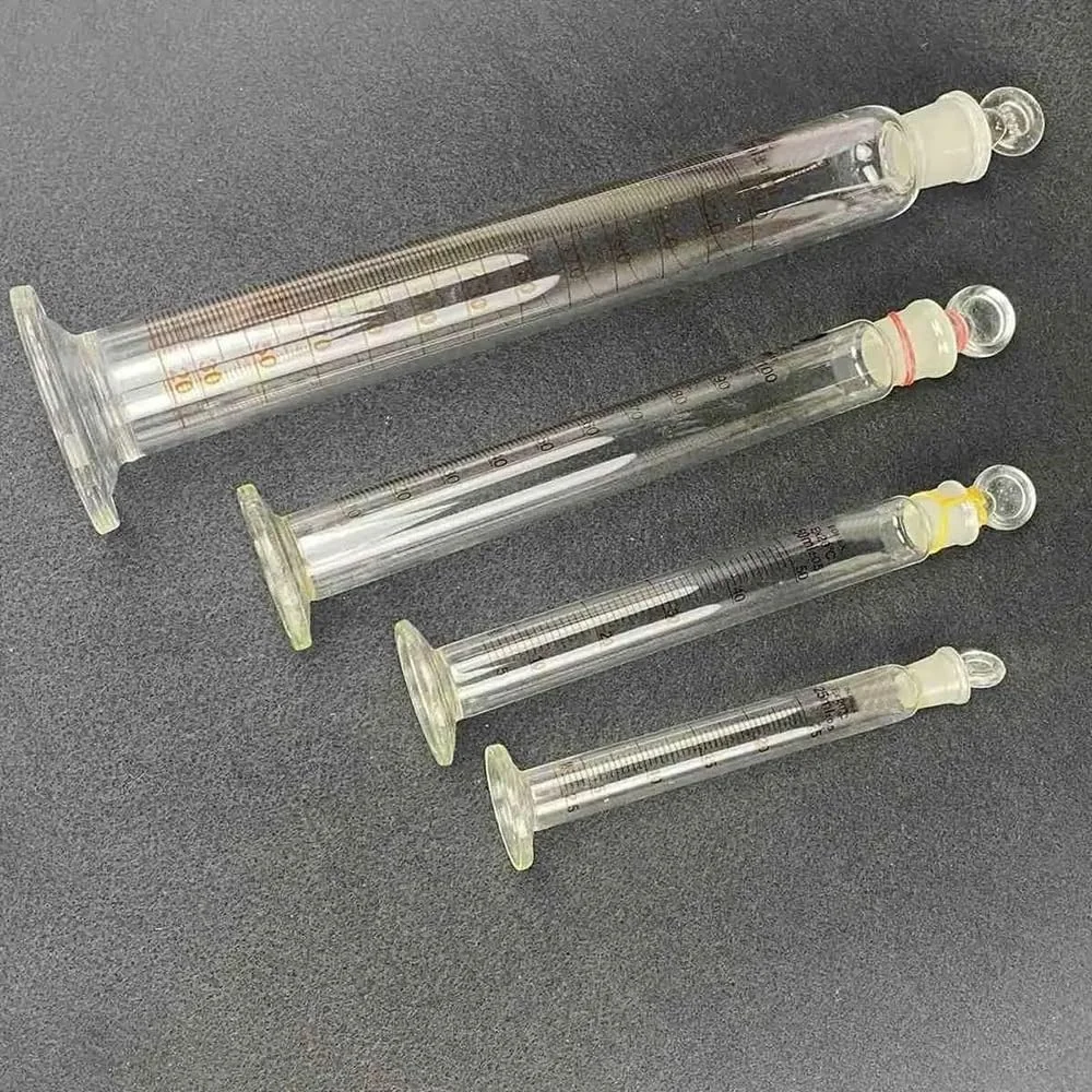 استوانه مدرج شیشه ای آزمایشگاهی 5ml/10ml/25ml/50ml/100ml/250ml/500ml/1000ml با درپوش شیشه ای مدرج آزمایشگاهی (500ml)