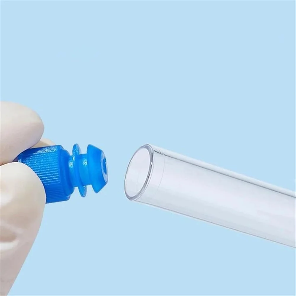 لوله آزمایشگاهی پلاستیکی شفاف 12x60 میلیمتری با درپوش، لوازم آزمایشگاهی، 10 عدد در بسته لوله آزمایشگاهی پلاستیکی شفاف 12x60 میلیمتری با درپوش، لوازم آزمایشگاهی، 10 عدد در بسته