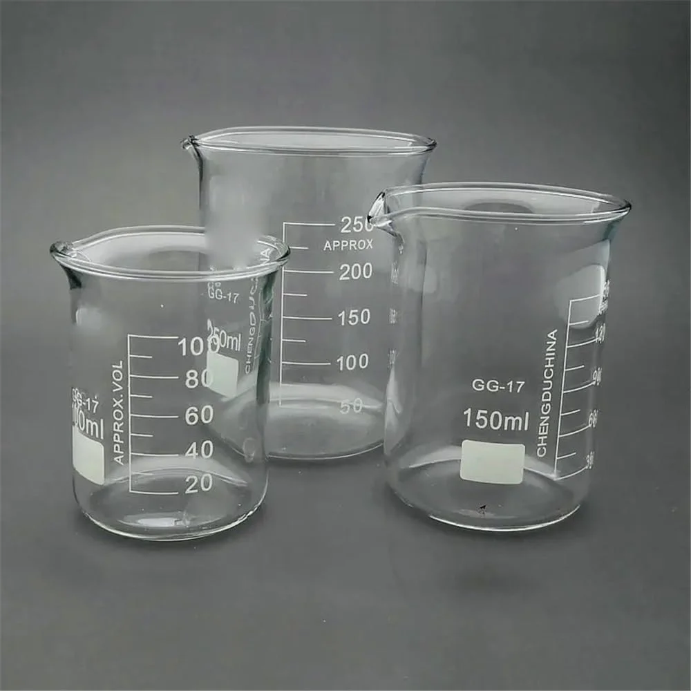 لوازم شیشه ای آزمایشگاهی 4 عدد/دسته بشر شیشه ای آزمایشگاهی 25 تا 500 میلی لیتری (50 میلی لیتر) لوازم شیشه ای آزمایشگاهی 4 عدد/دسته بشر شیشه ای آزمایشگاهی 25 تا 500 میلی لیتری (50 میلی لیتر)