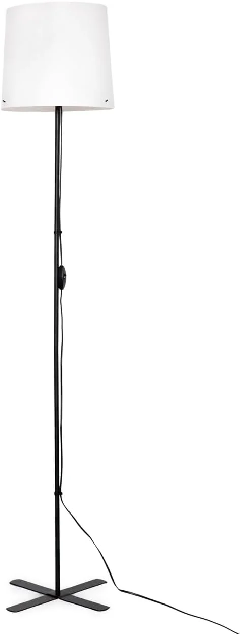 ایکیا BARLAST چراغ ایستاده، مشکی/سفید 150 سانتی متر (59 اینچ)